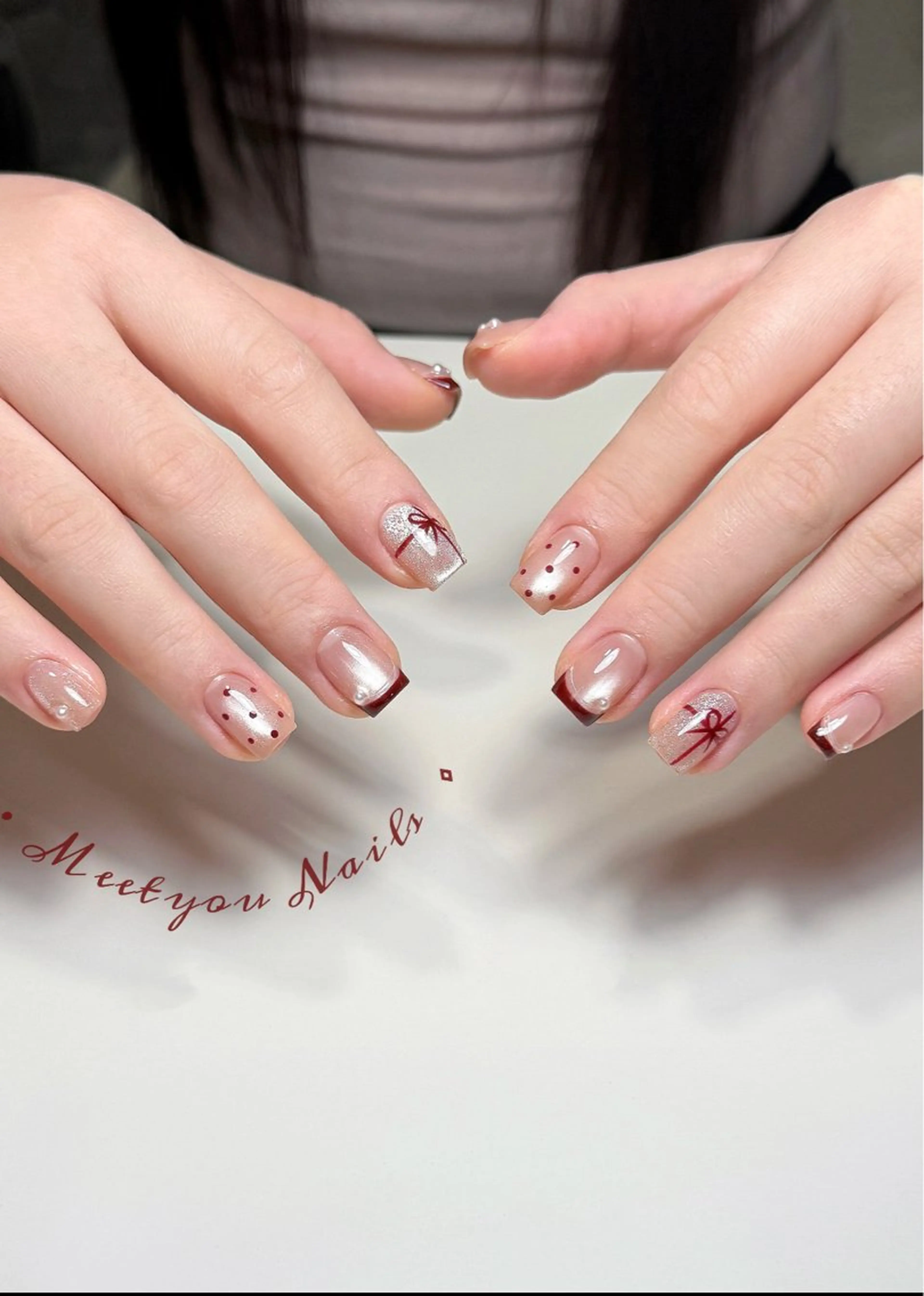 ネイル アートネイル 韓国ネイル 持ち込み ニュアンスネイル ワンカラーネイル ハンドネイル ハンドケア イブ ネイリのネイルデザイン