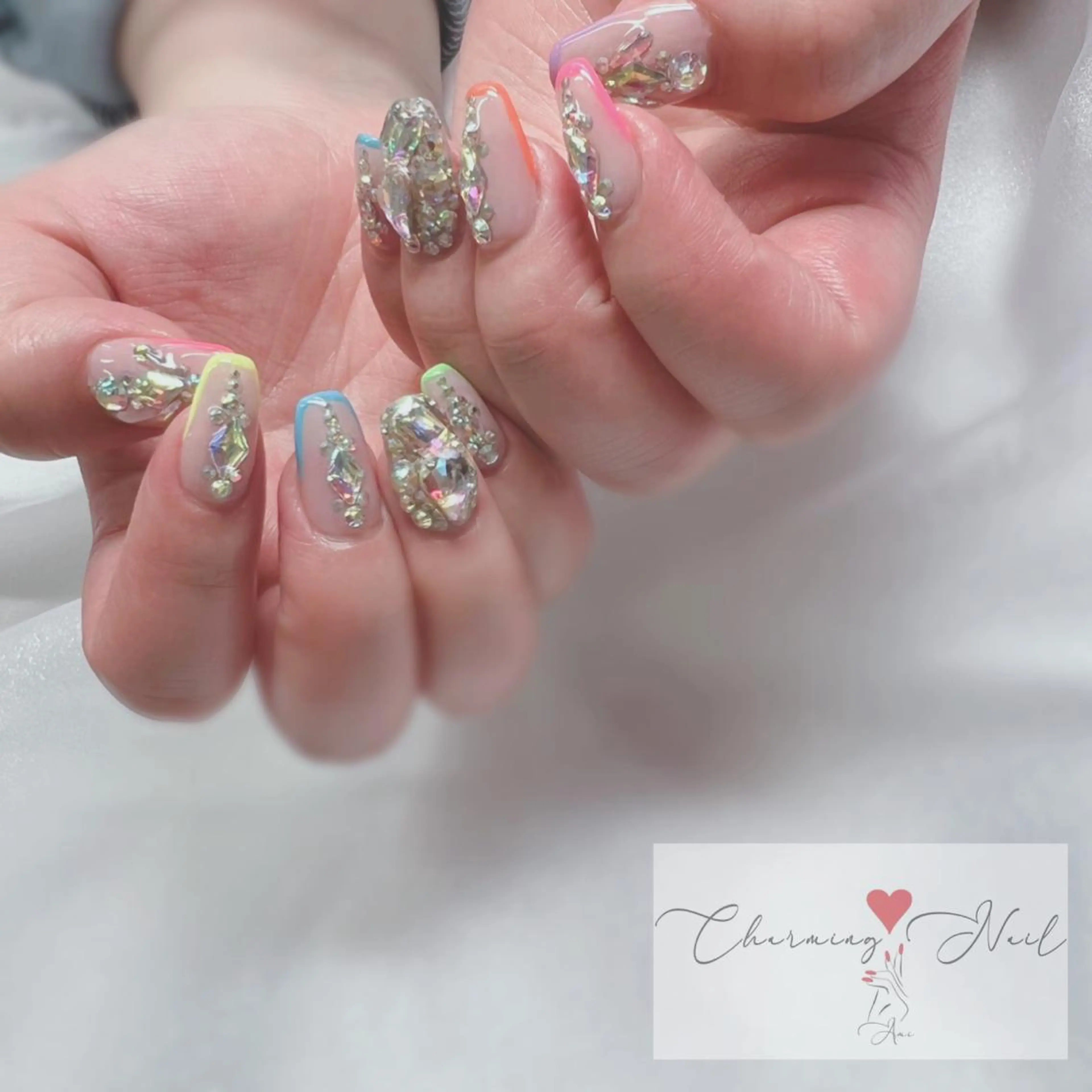 ネイル フレンチネイル ジェルネイル キラキラネイル 持ち込み Charming❤️Nail所属・Nailist Amiのその他イメージ