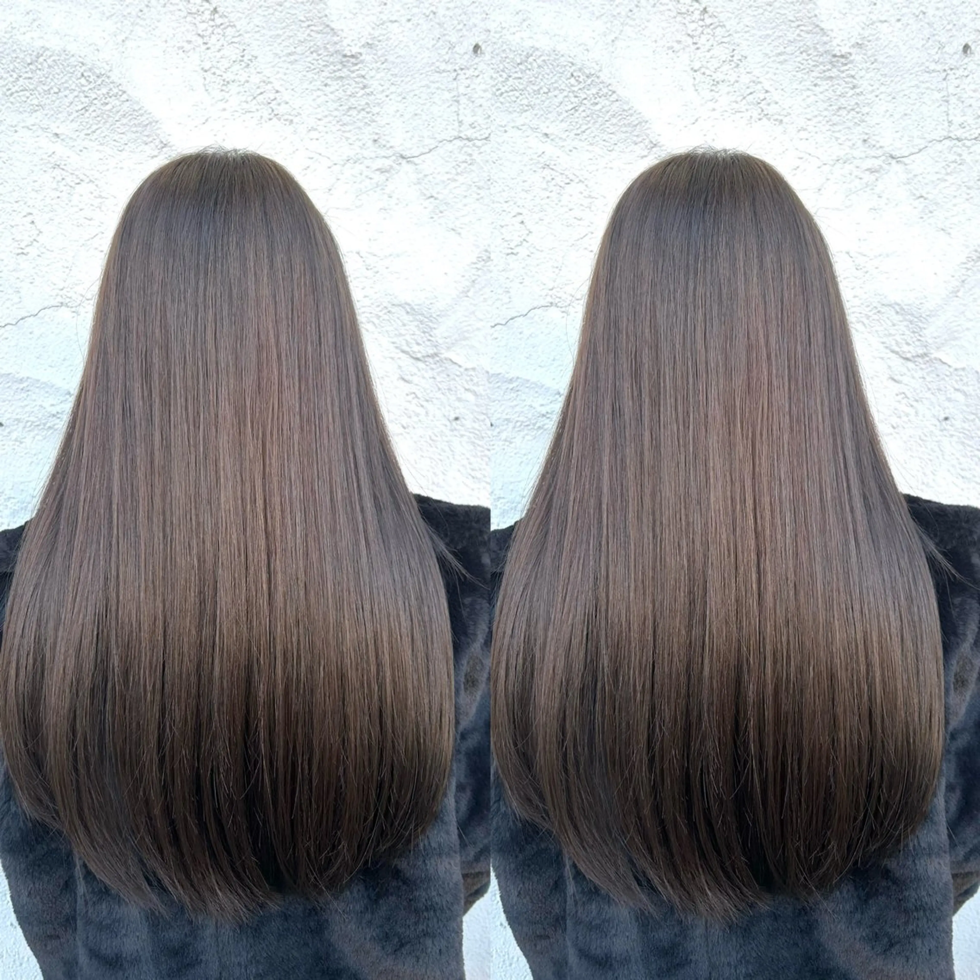 ロング ロング カット 縮毛矯正 レイヤーカット✂️ 若葉のヘアスタイル