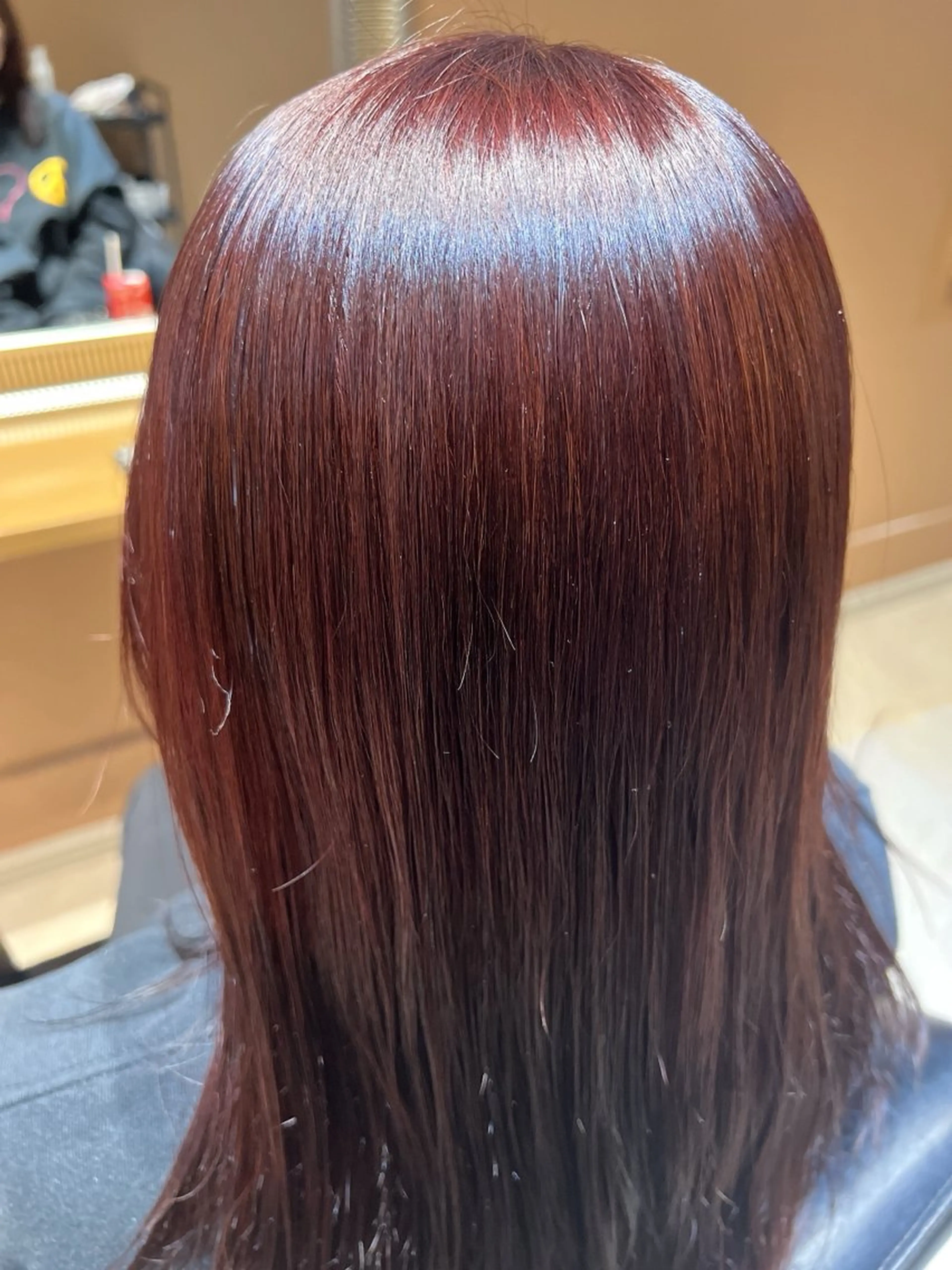 セミロング カラー ブラウンカラー レッドカラー レッドブラウン keita💫暖色系 💫ハイトーン💫のヘアスタイル