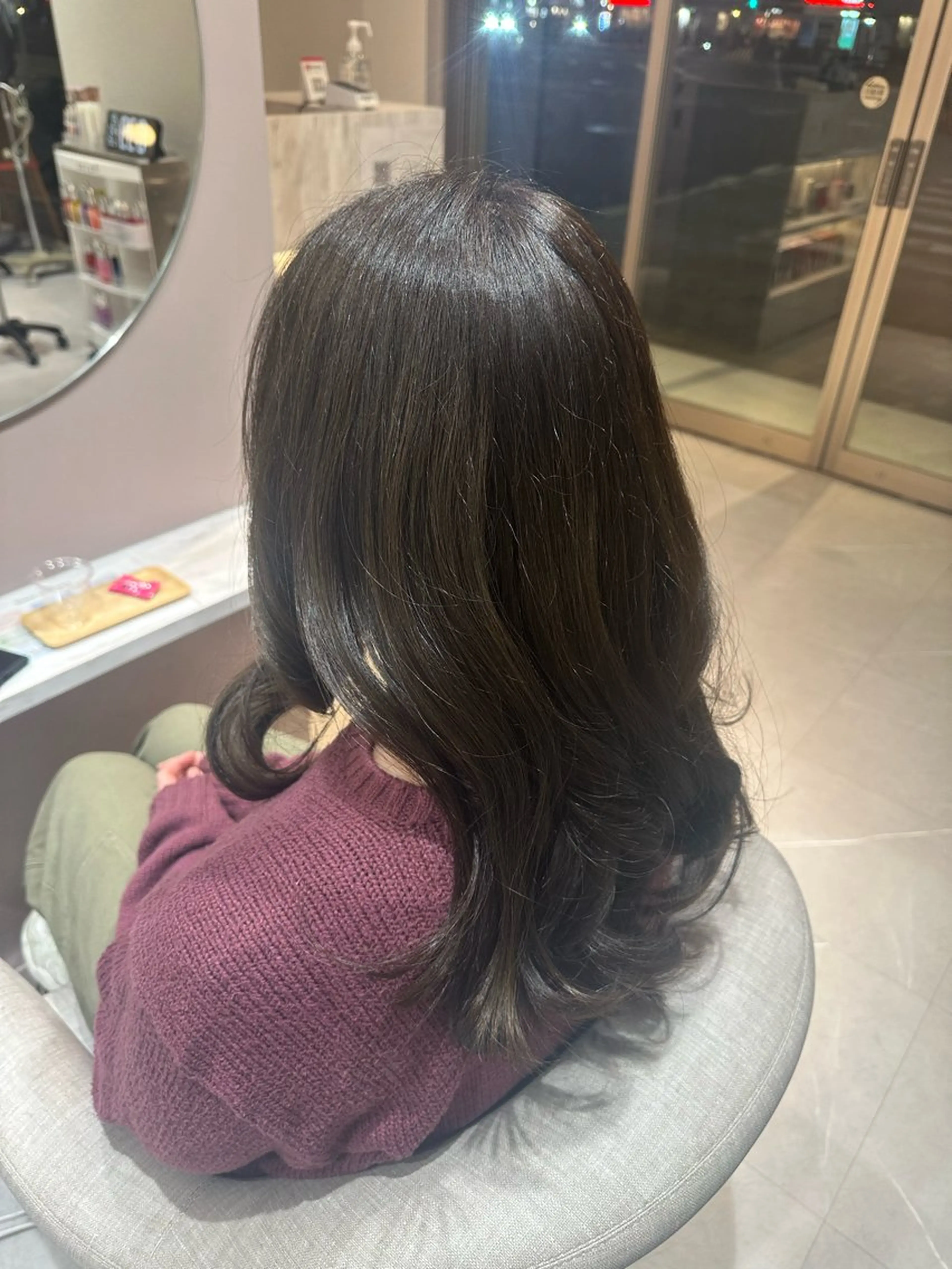 ロング 🧡似合わせレイヤー 艶カラーこなつ💛のヘアスタイル