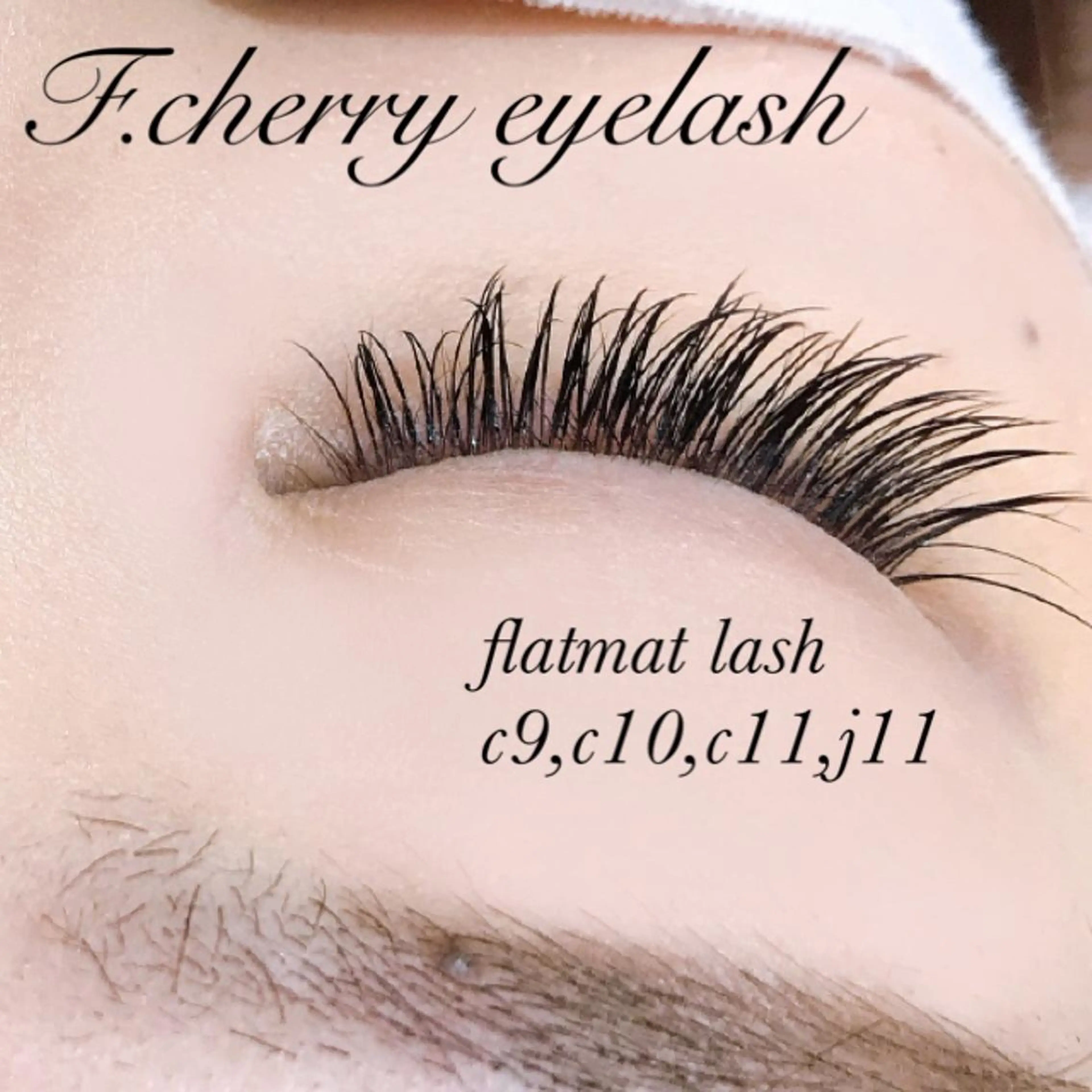 マツエク・マツパ 付け放題 フラットラッシュ Hirayama Hitomiのマツエク・マツパデザイン