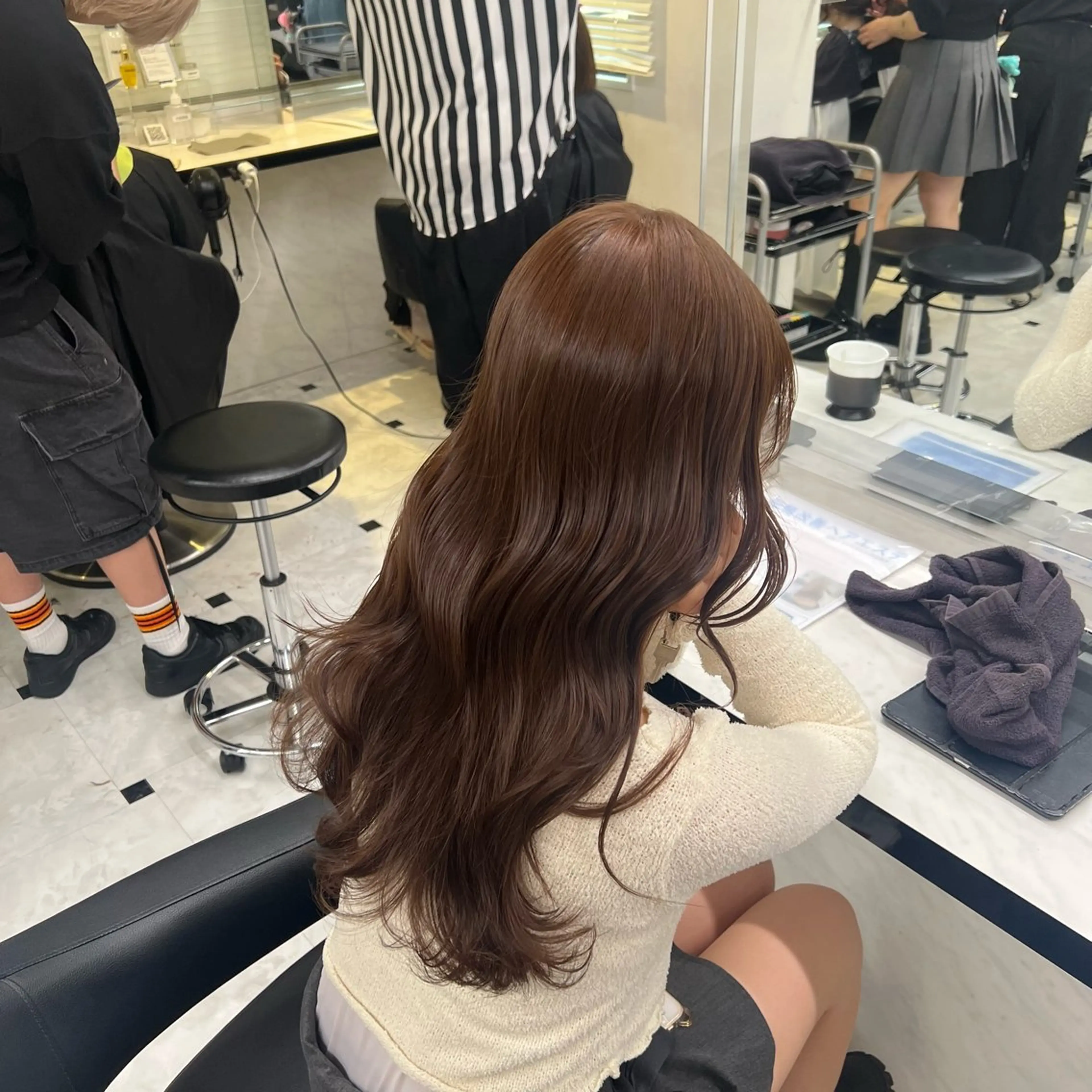 ロング 愛され暖色♥️モテ 艶髪♥️りなのヘアスタイル