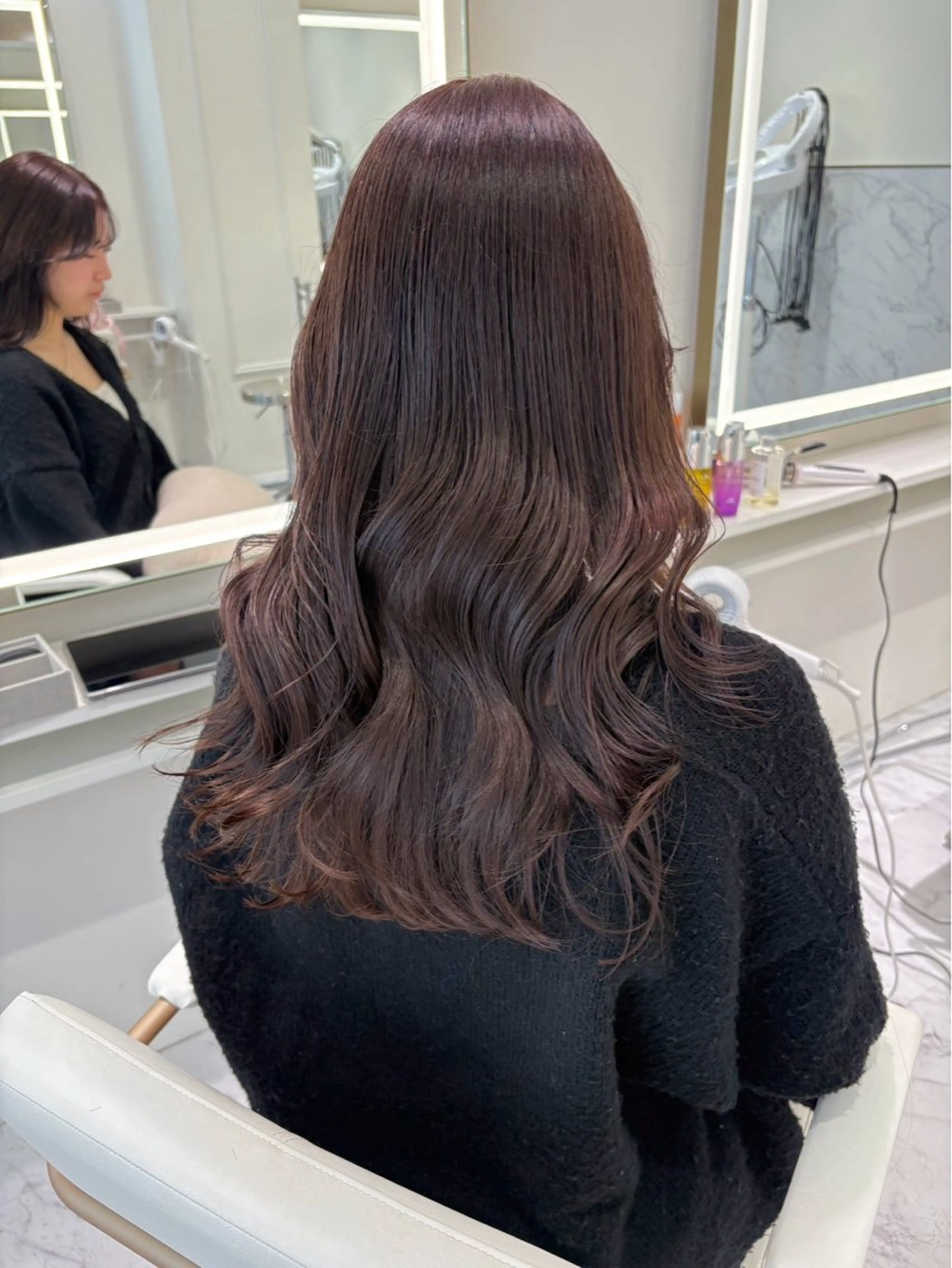 ロング カラー ParveMix 岡本えりかのヘアスタイル