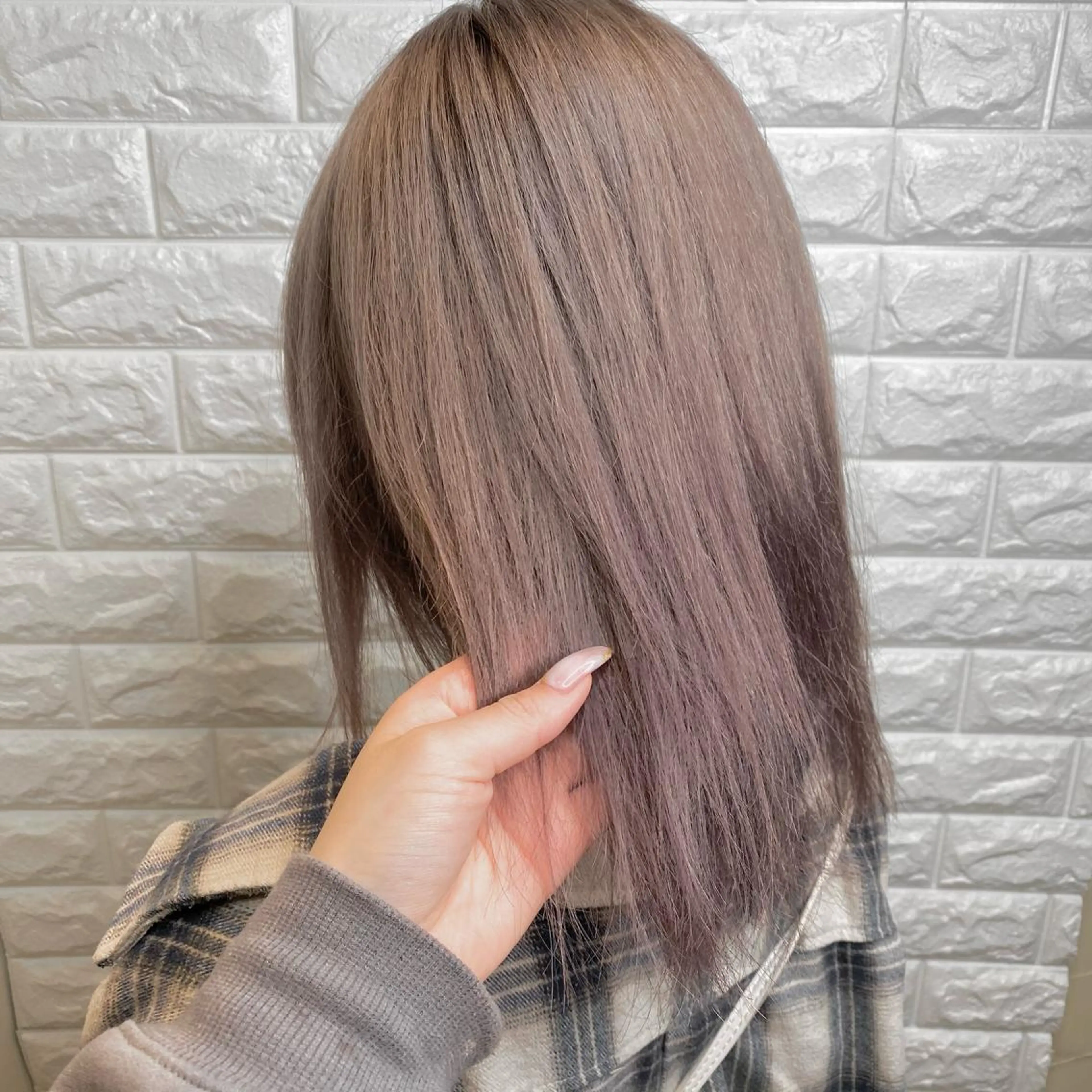 ミディアム パープルカラー エクステ指名No1 🧡AYUMIのヘアスタイル