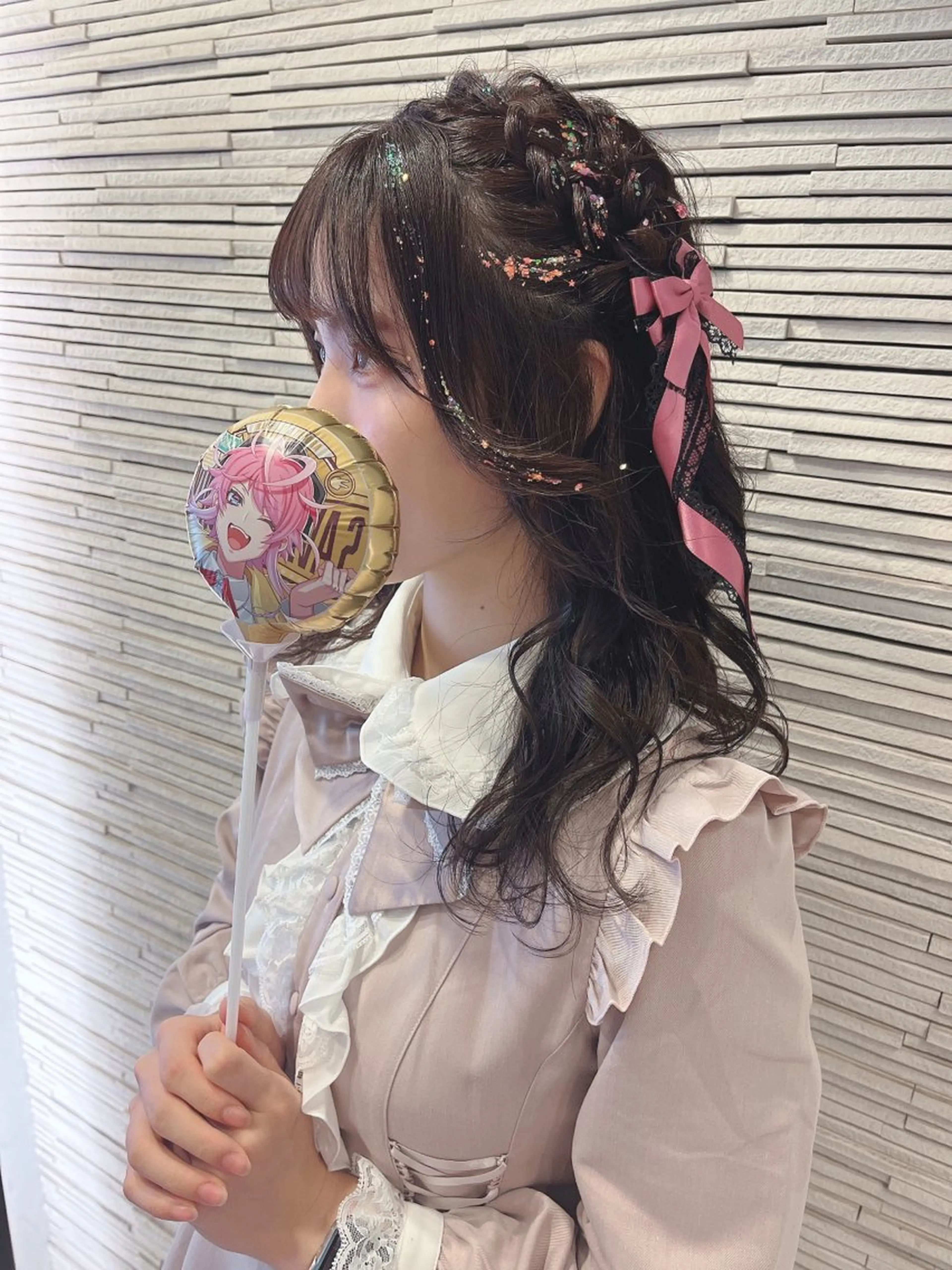 セミロング ヘアアレンジ ヘアセット ⭐️ アユミ⭐️のヘアスタイル