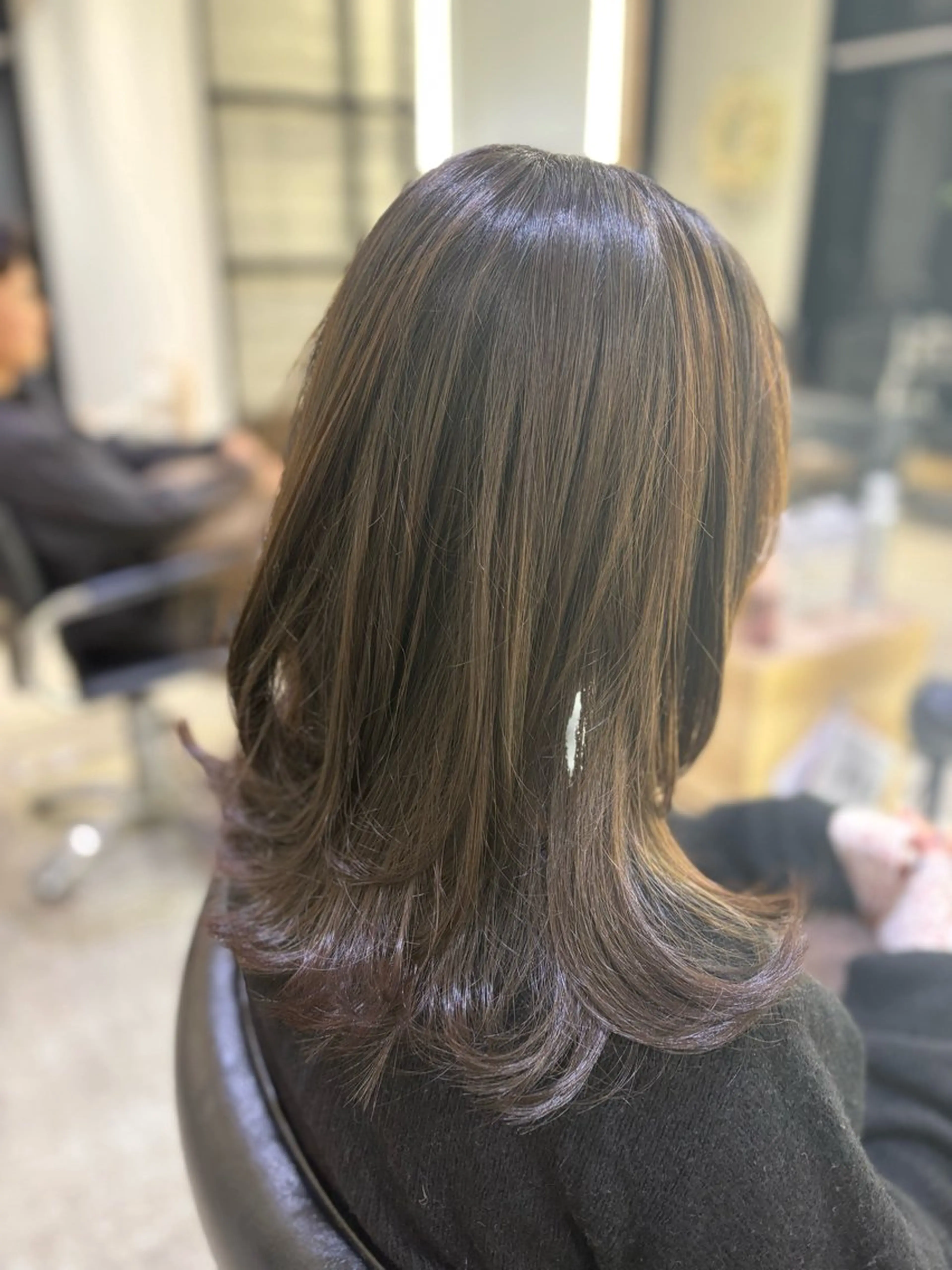 ミディアム くびれヘア 外ハネヘア カット 大澤 琉聖のヘアスタイル