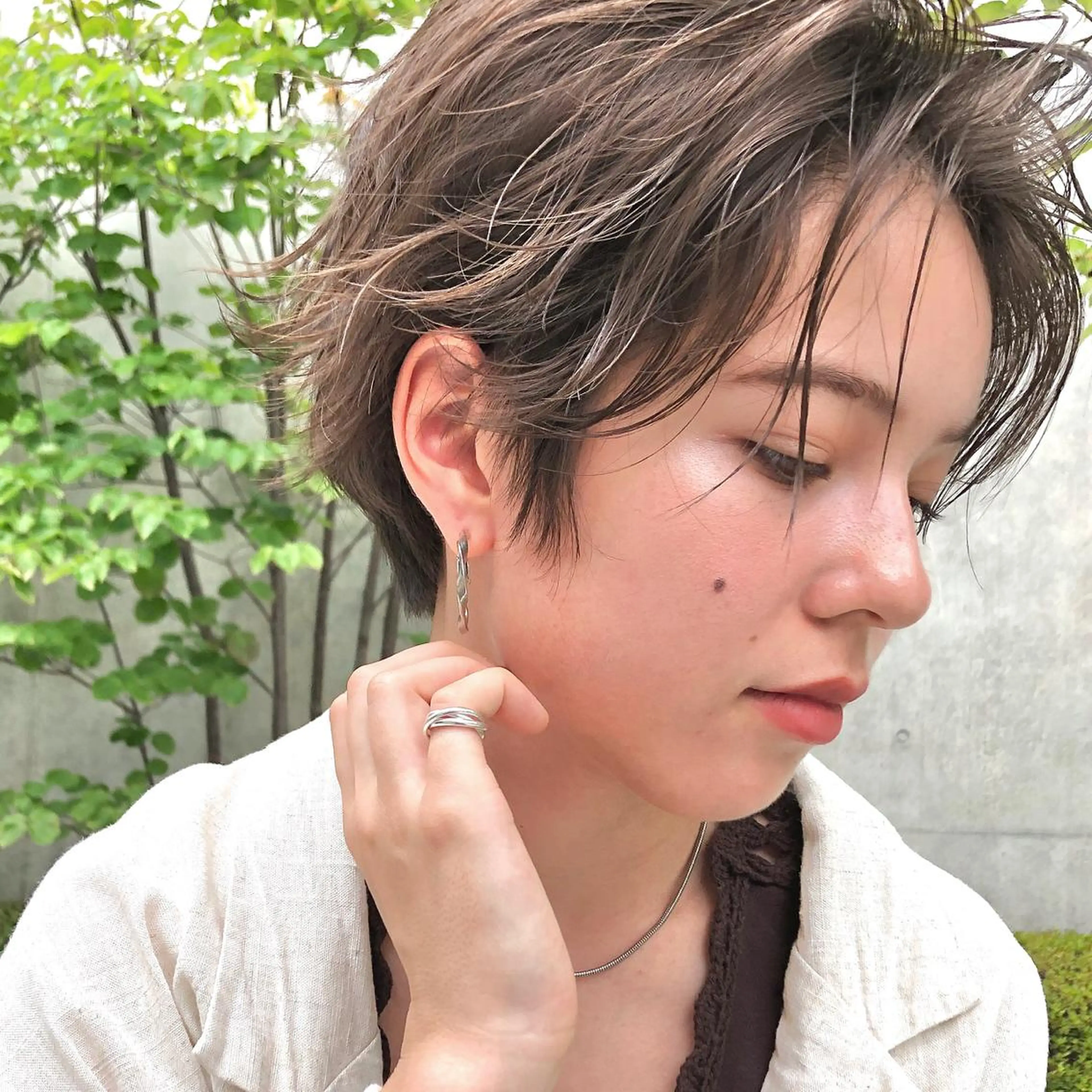 ショート カラー パーマ tane.所属・【ダメージレス施術】 【透明感】北村 拓也のヘアスタイル