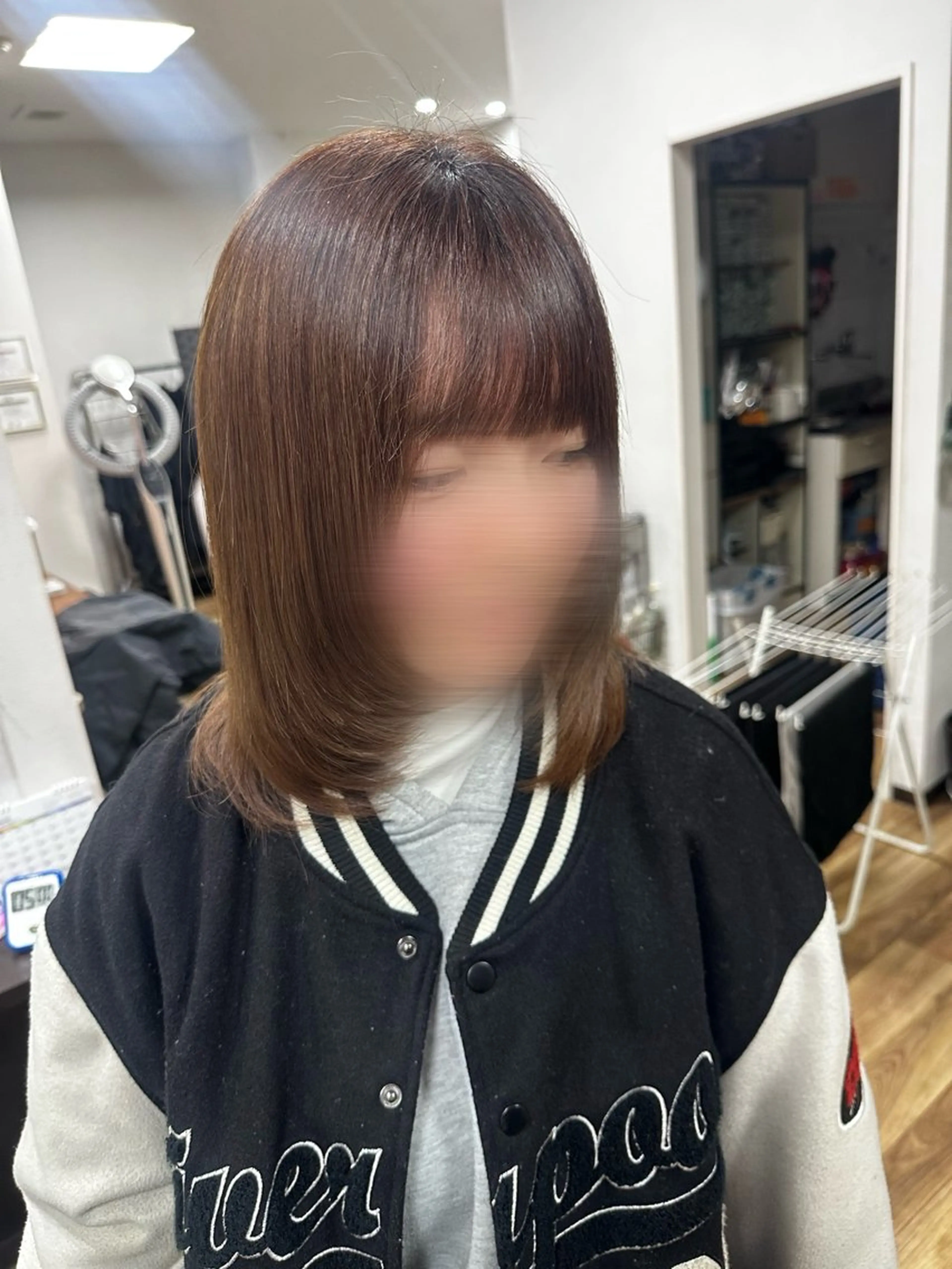 ボブカット＋ワンカラーの写真