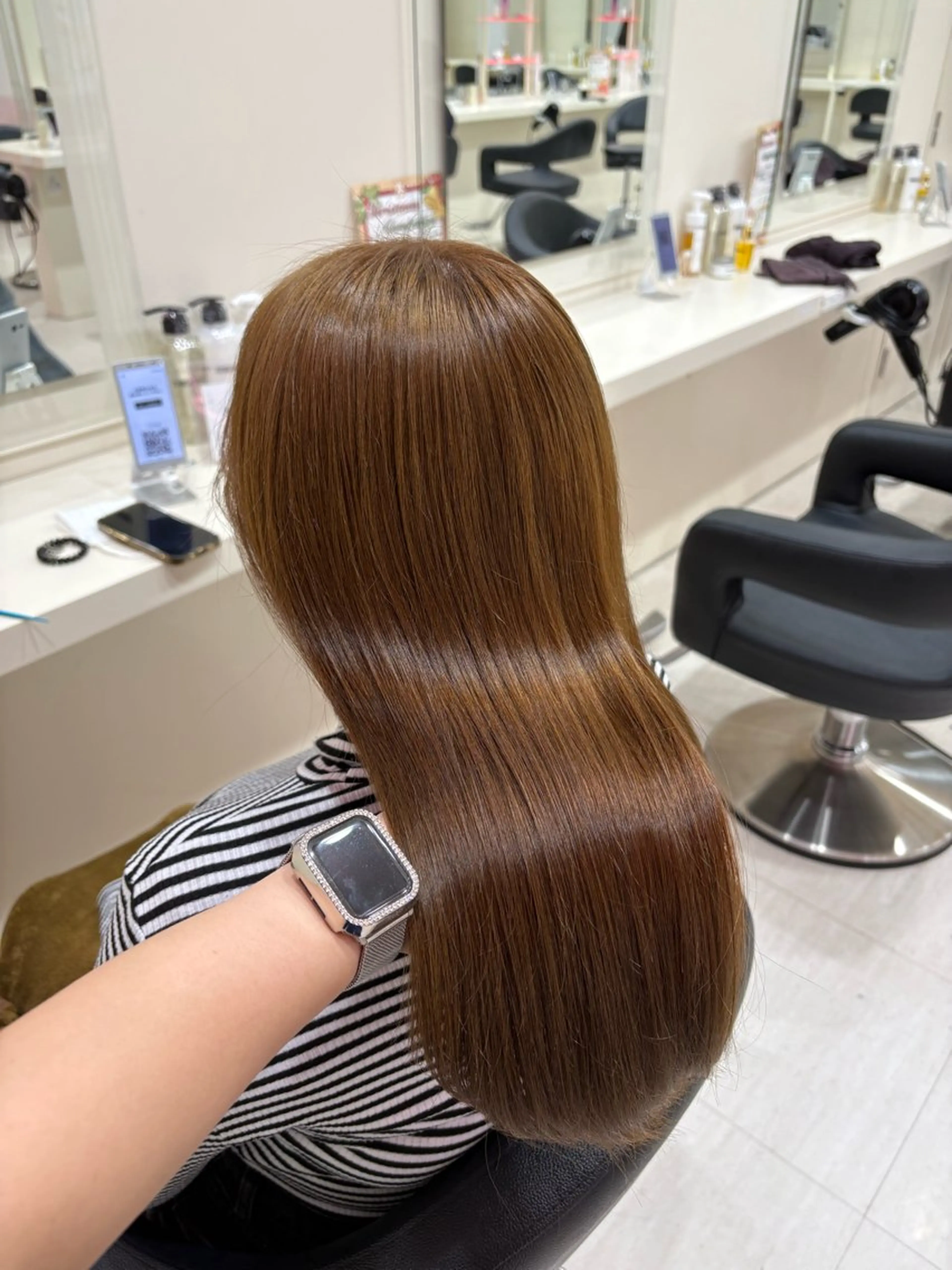 セミロング カラー ヘアカラー 💟RINNA 艶カラー💟のヘアスタイル