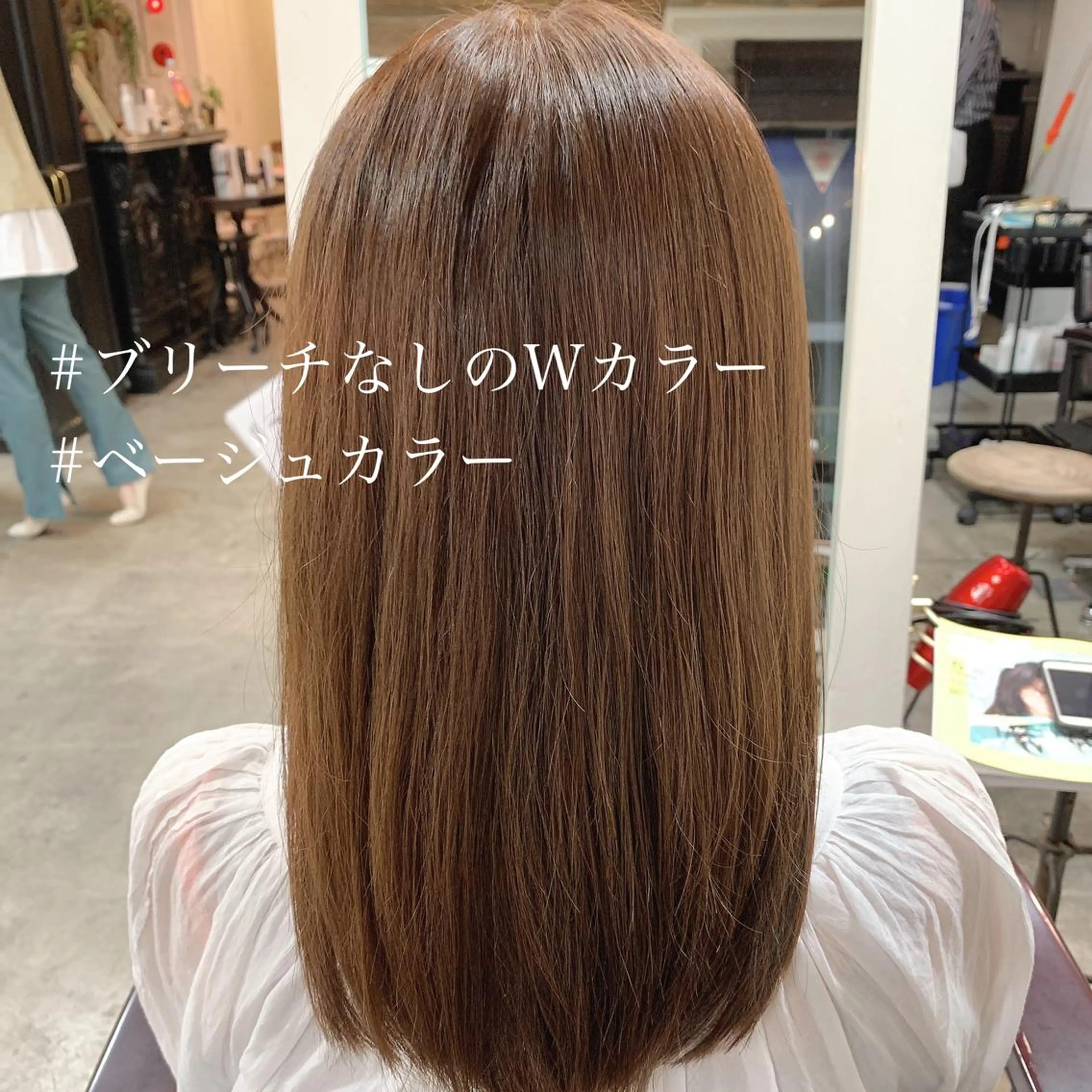 ロング カラー ブリーチ 似合わせレイヤー カット/KANNAのヘアスタイル