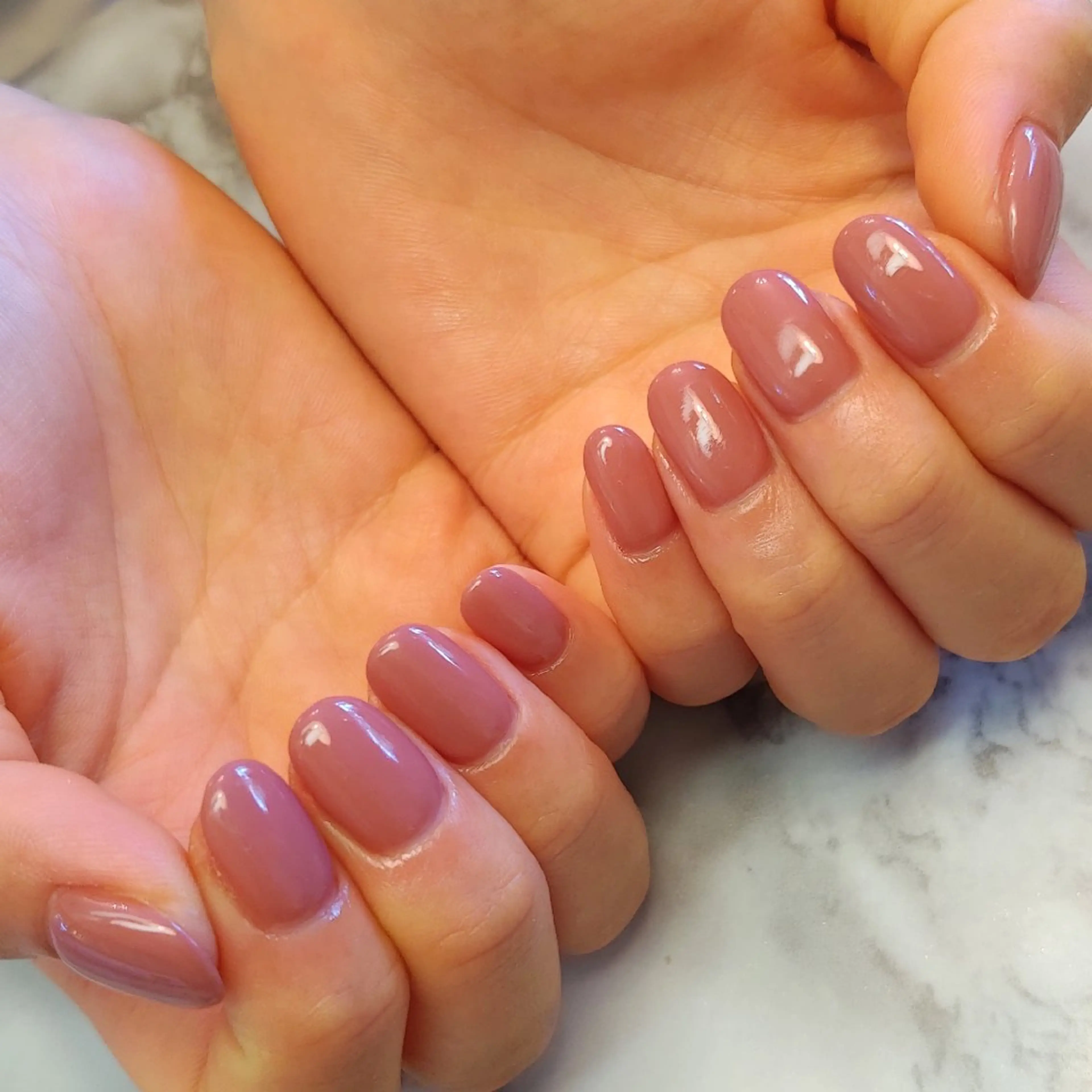 ネイル ワンカラーネイル ジェヌインネイル 河内のネイルデザイン