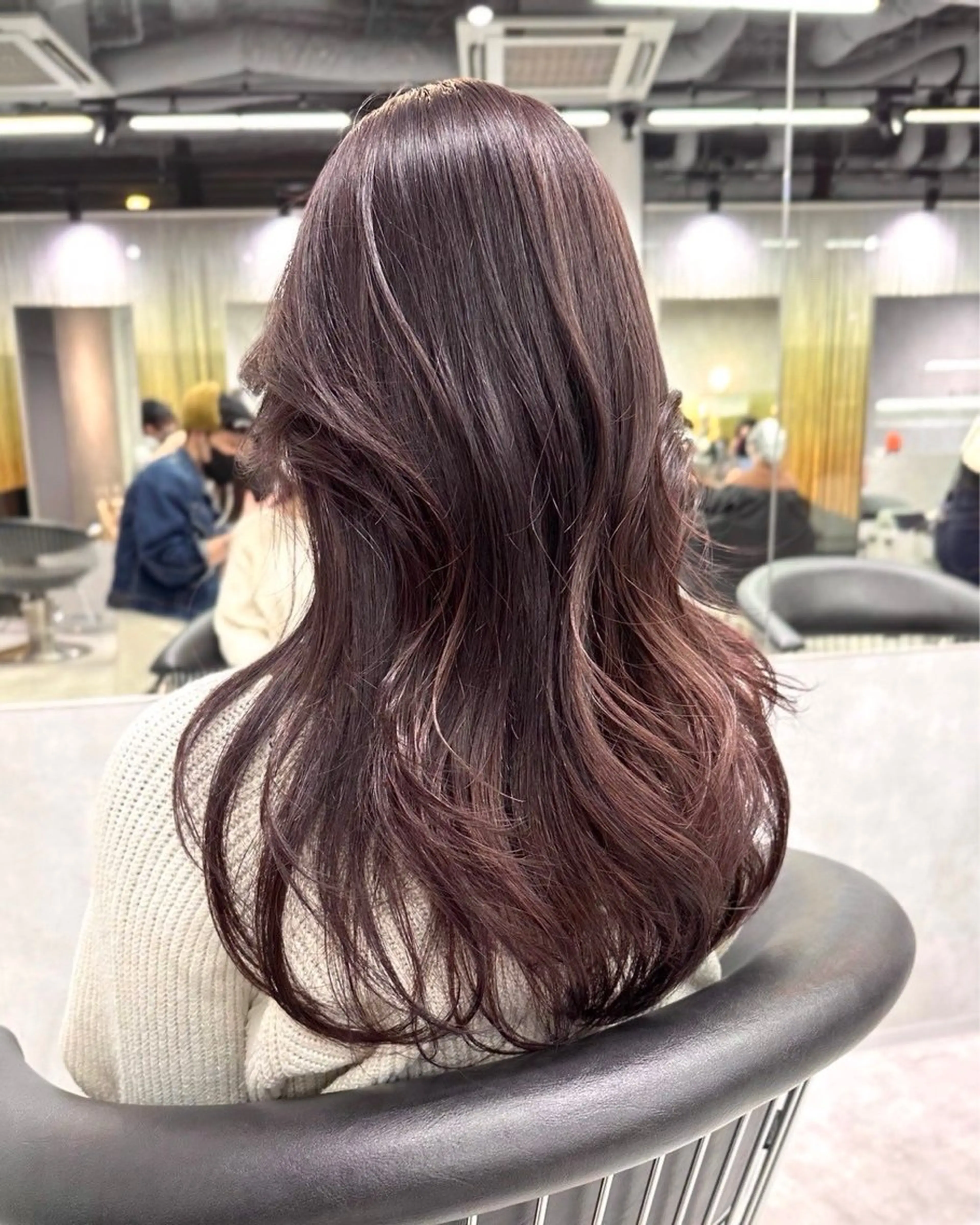 カラー ヘアカラー 花井輝 ボブ/レイヤーのヘアスタイル