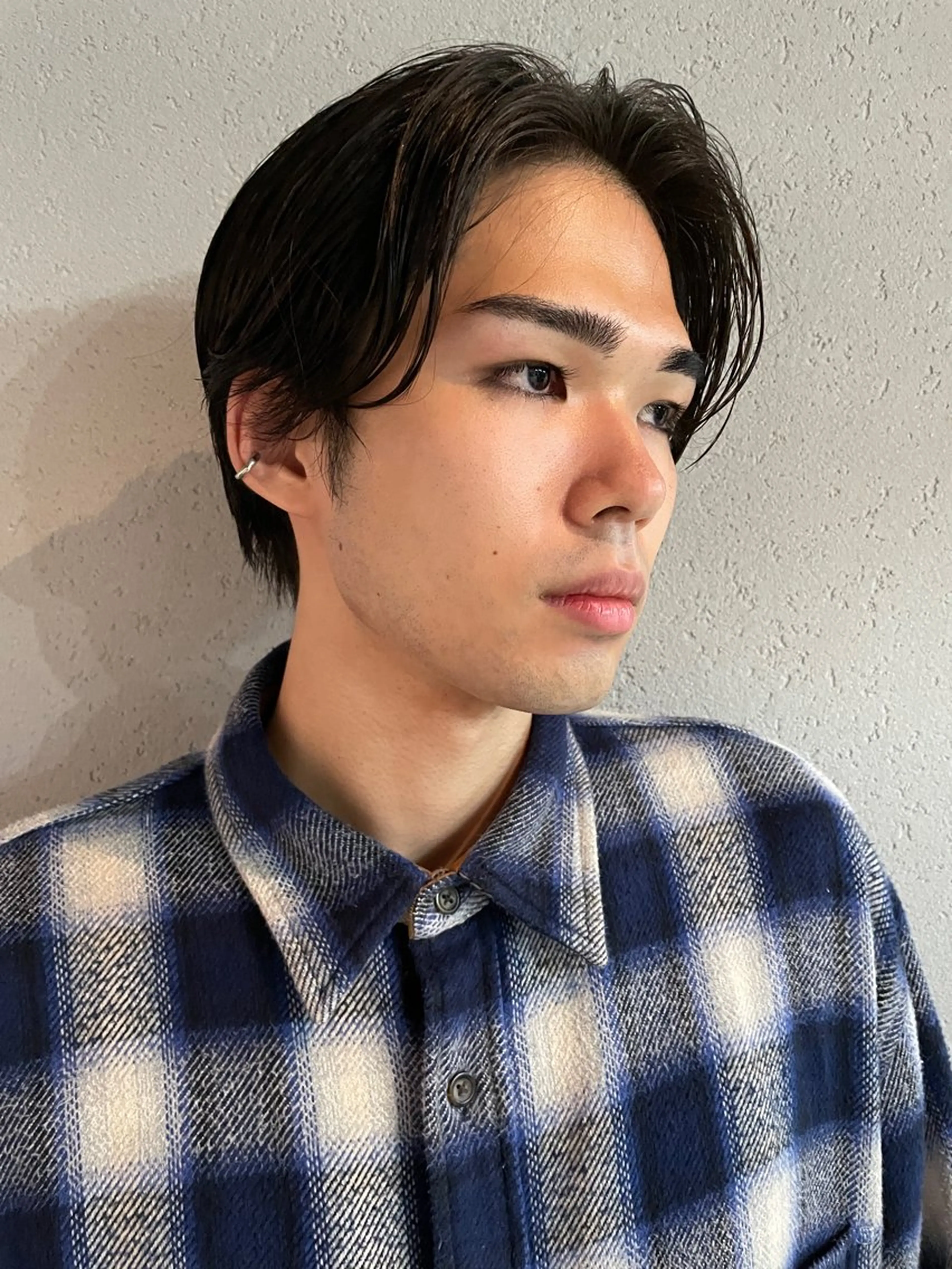 ショート パーマ メンズ センターパート メンズパーマ 吉田一輝 外国人パーマのヘアスタイル