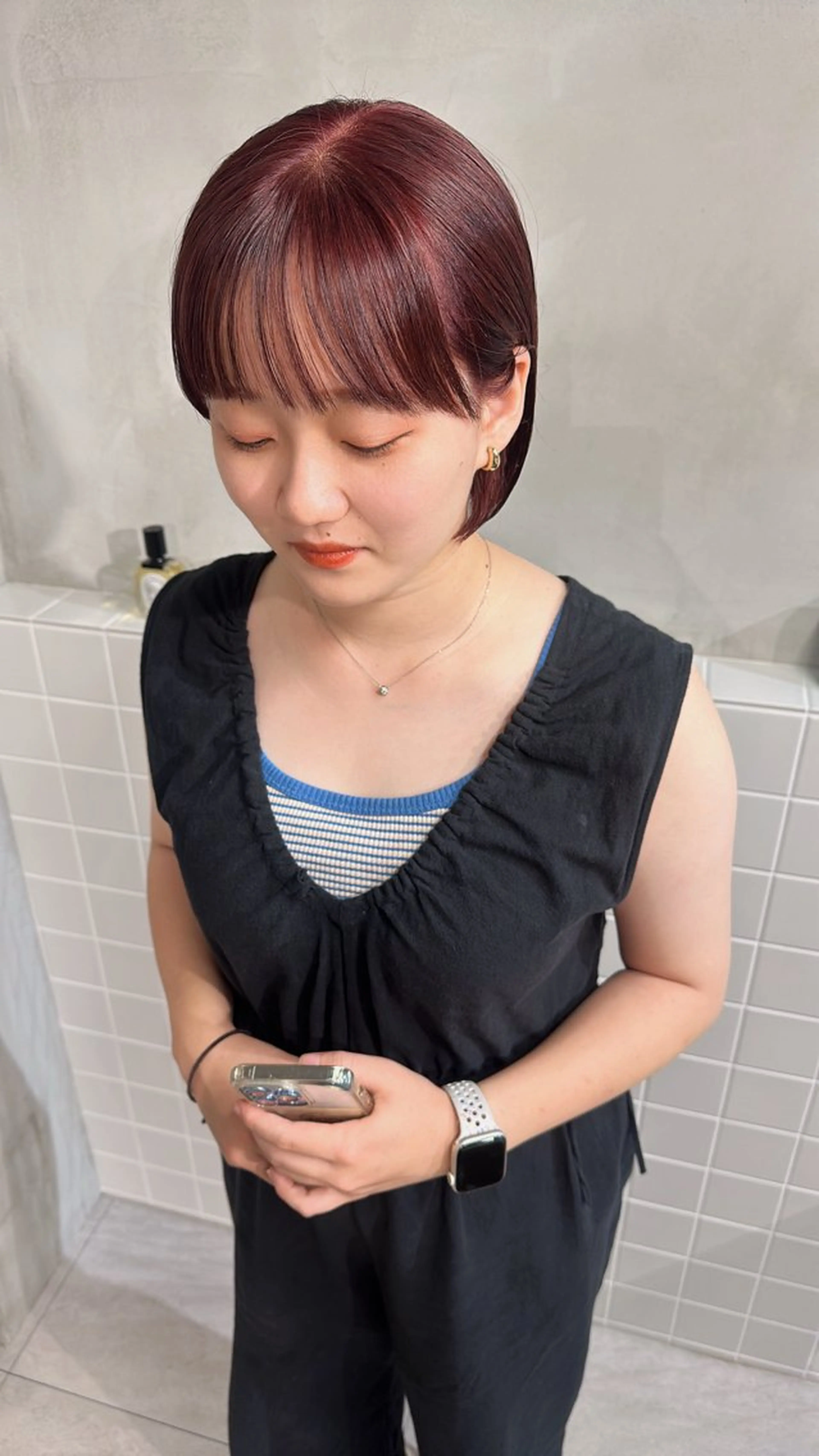 ミディアム ヘアカラー トリートメント Garden/ 丸森咲人🌱のヘアスタイル