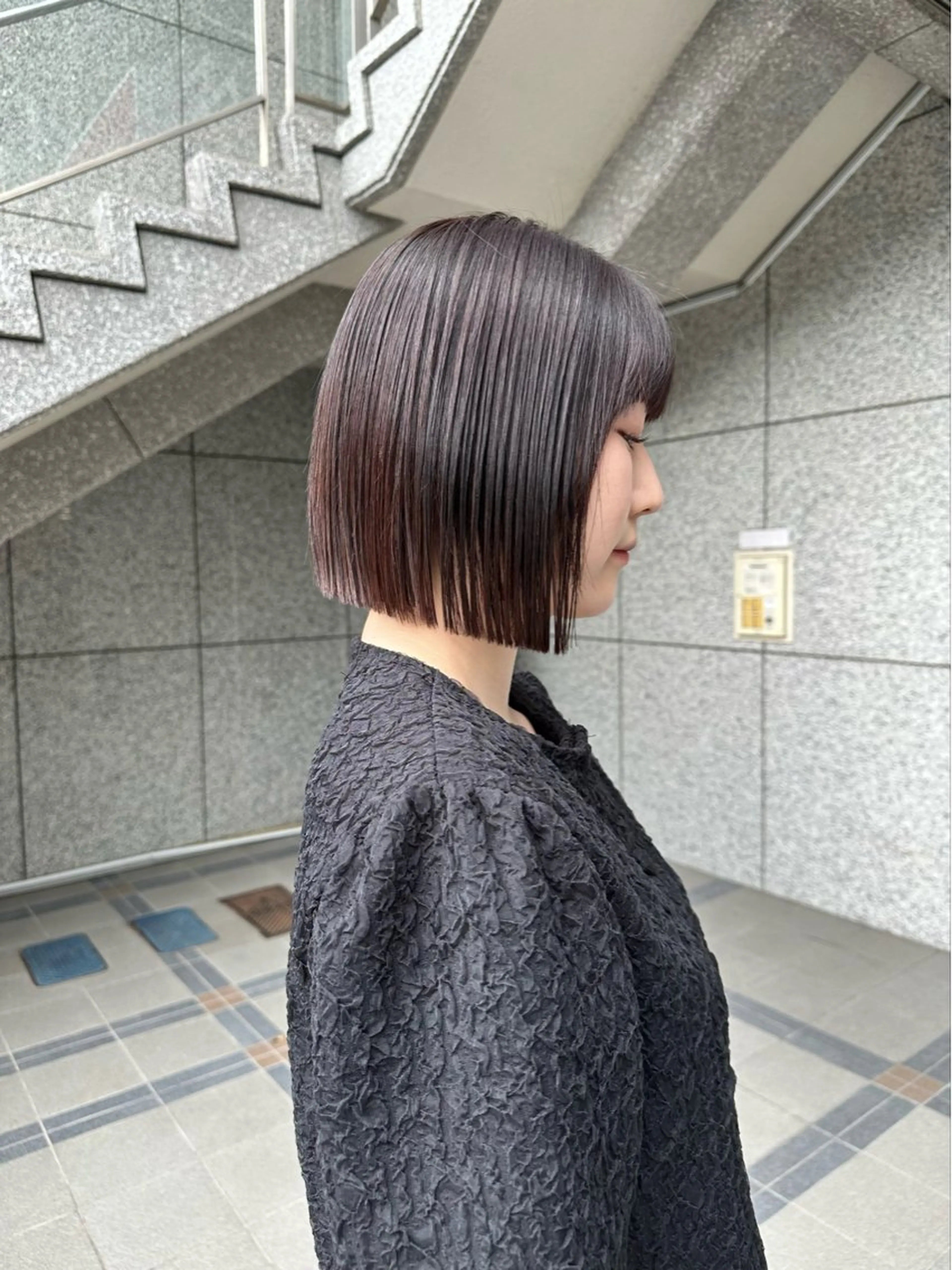ショート ボブ 縮毛矯正 酸性ストレート カット ヘアカラー トリートメント ボブ特化美容師 /木原崇了のヘアスタイル
