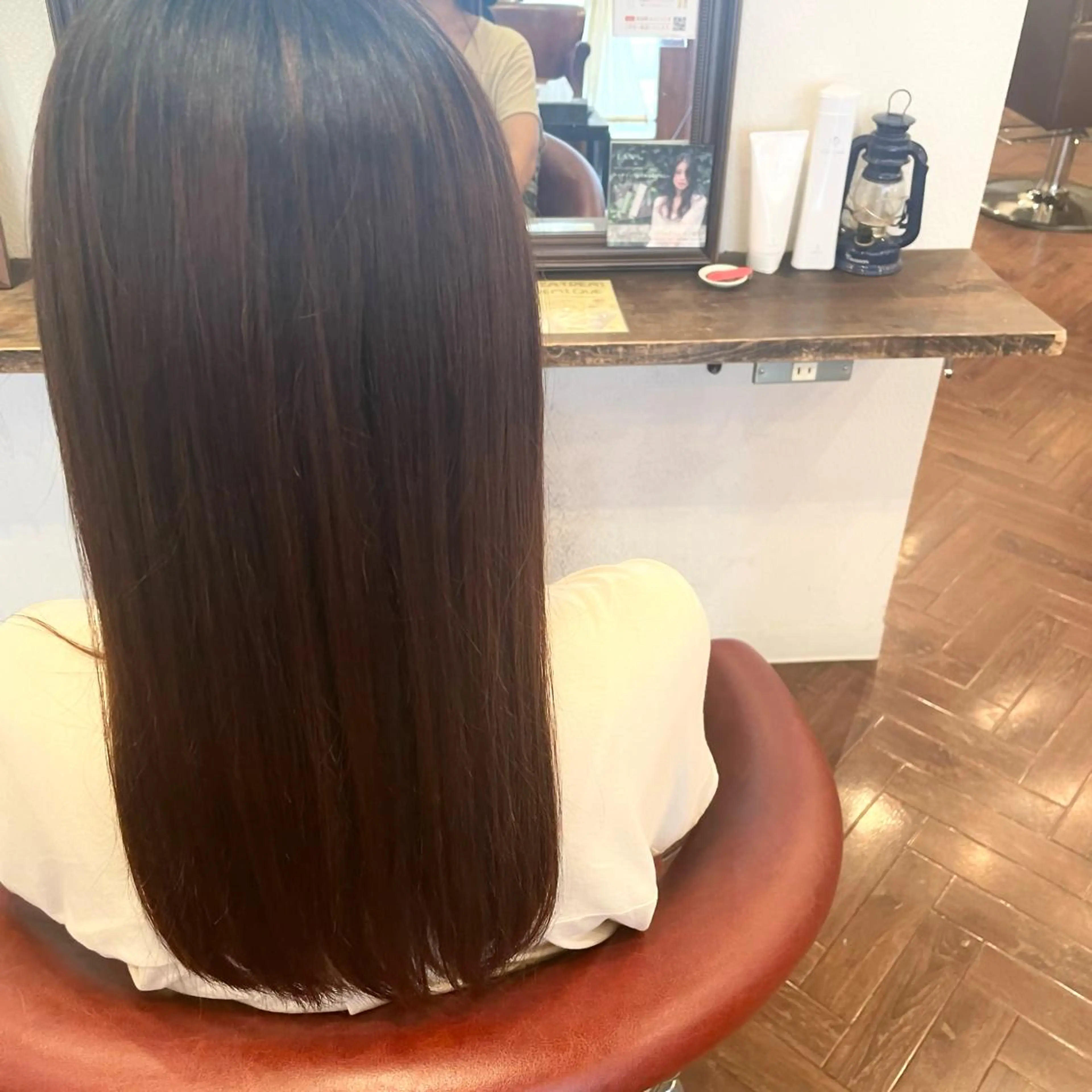 ロング パーマ 縮毛矯正 ふるはし みなのヘアスタイル