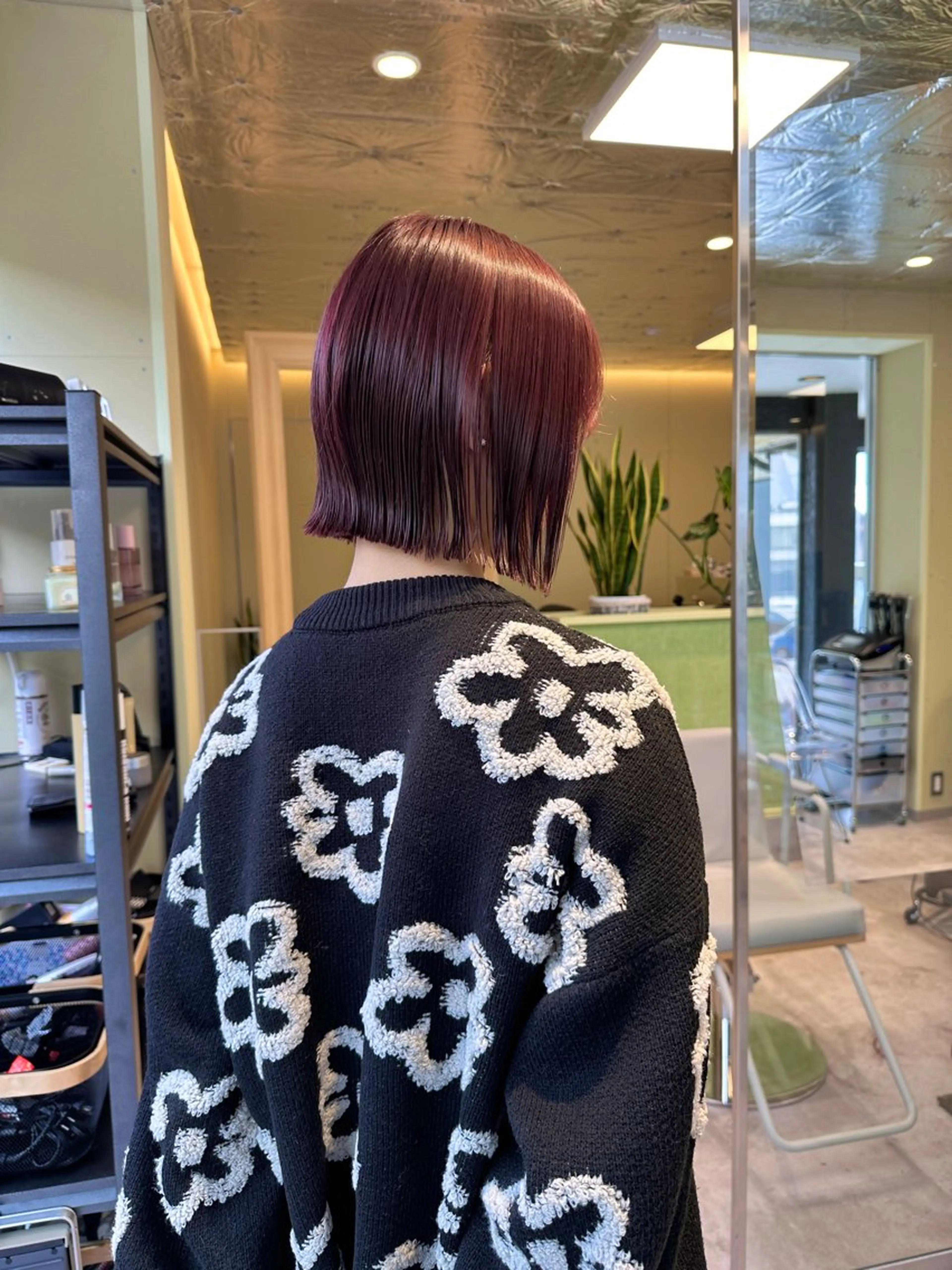 ショート カット ヘアカラー ボブ/ぱつっとボブ/ 谷口 海星のヘアスタイル