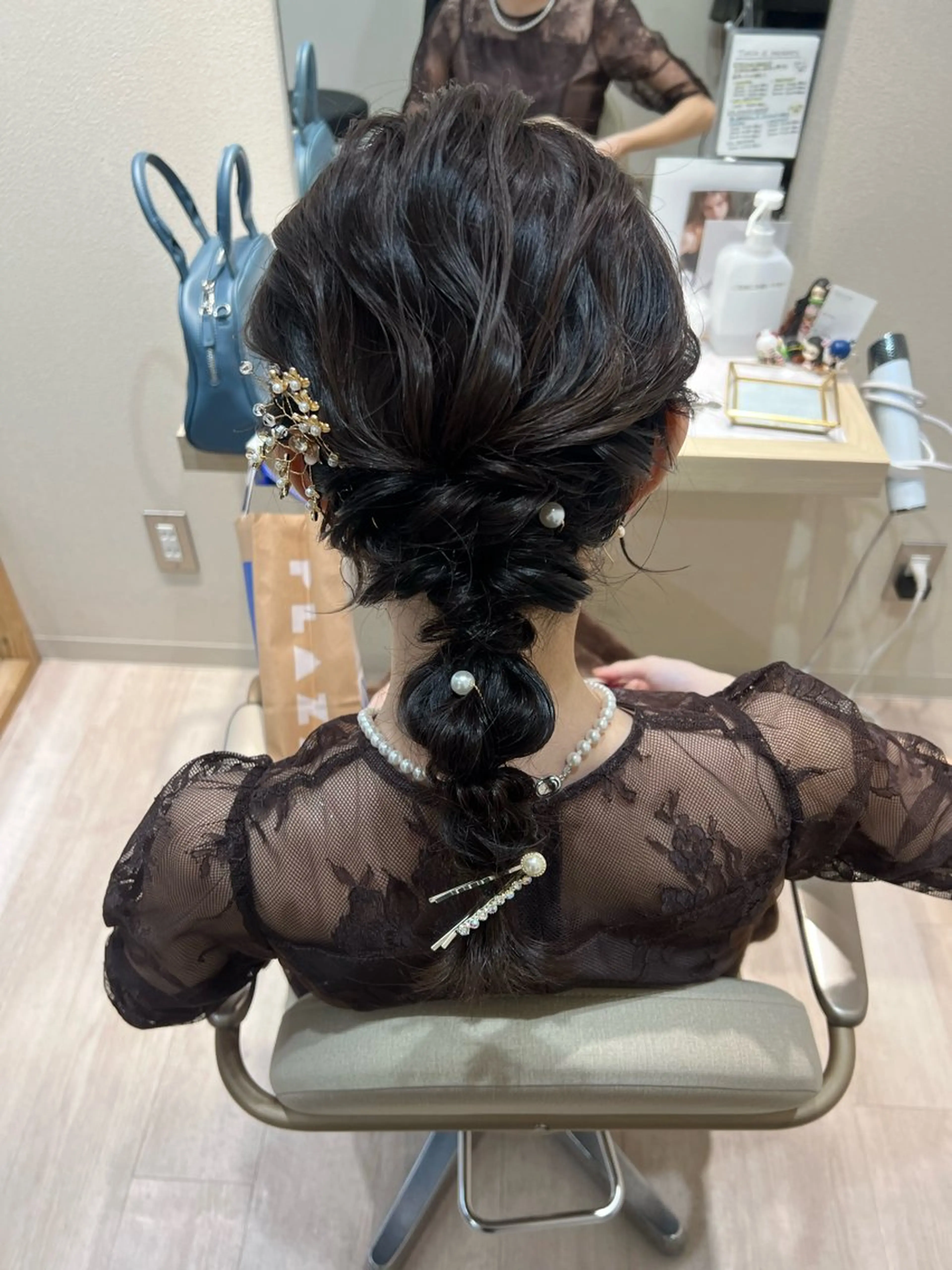 セミロング ヘアセット mina .のヘアスタイル