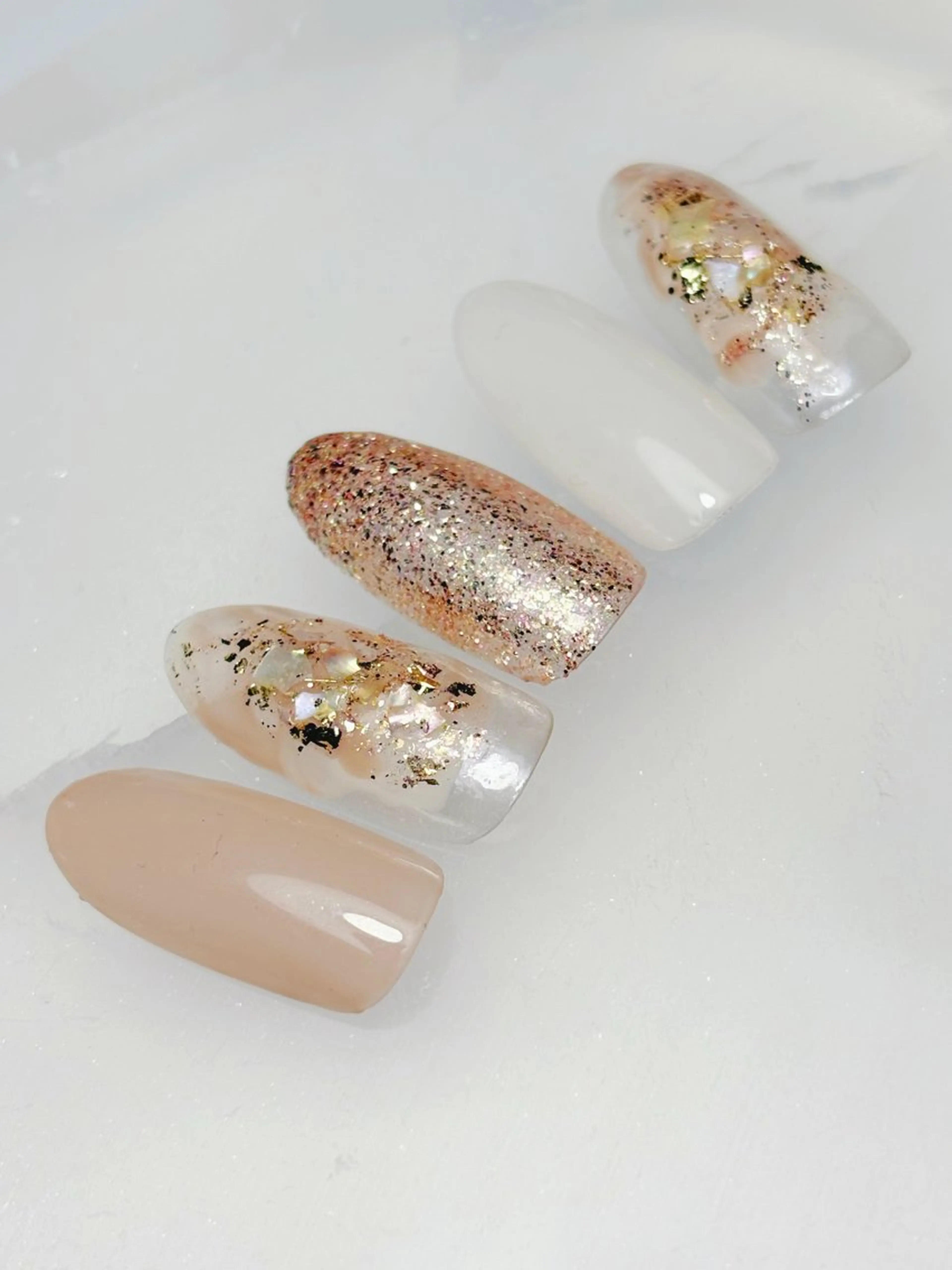 ネイル クリアネイル ハンドネイル Minamo 🩵のネイルデザイン