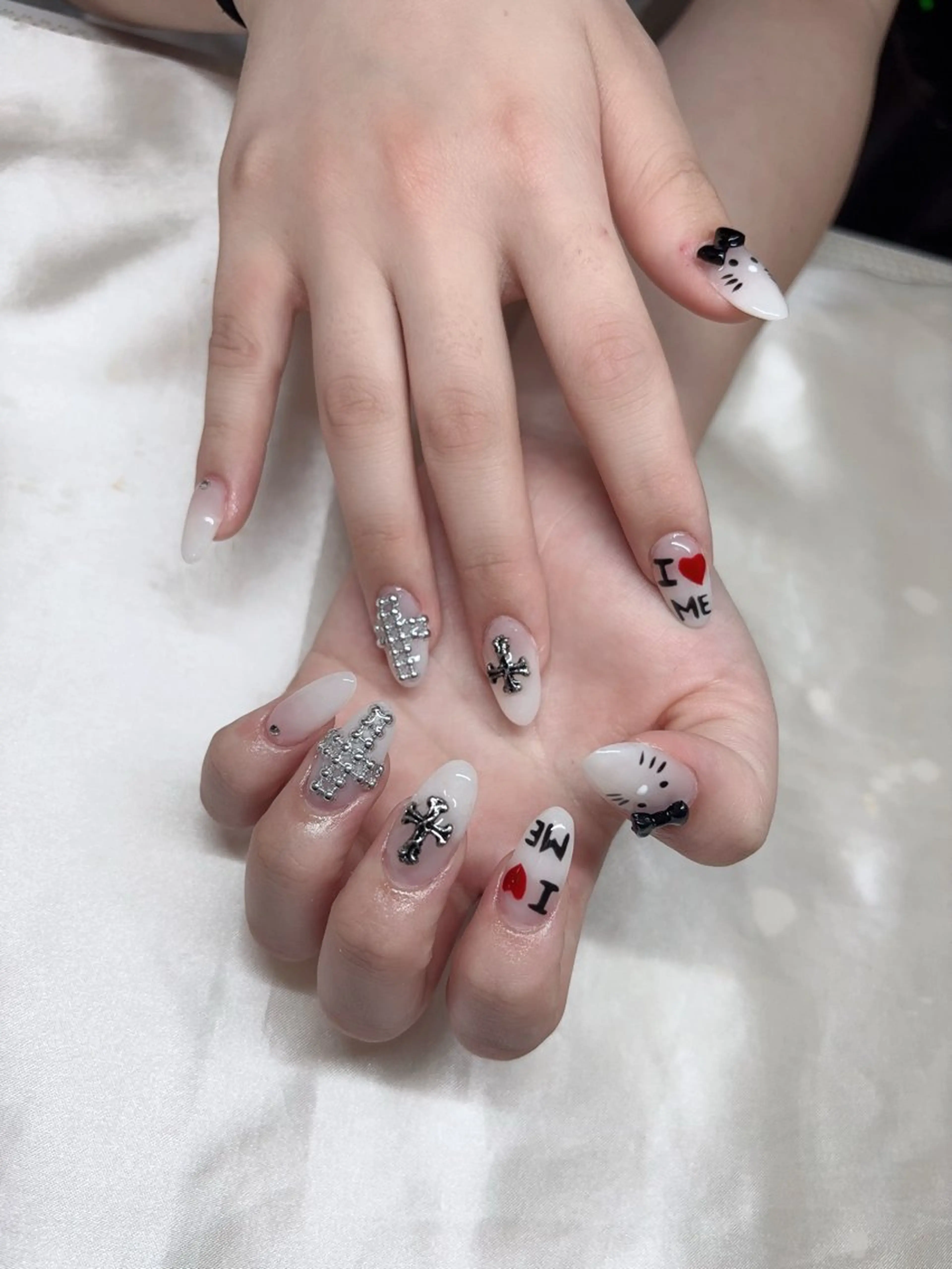 ネイル 韓国ネイル 持ち込み ニュアンスネイル ネイルチップ ハンドネイル TABI ANA.CHUOのネイルデザイン