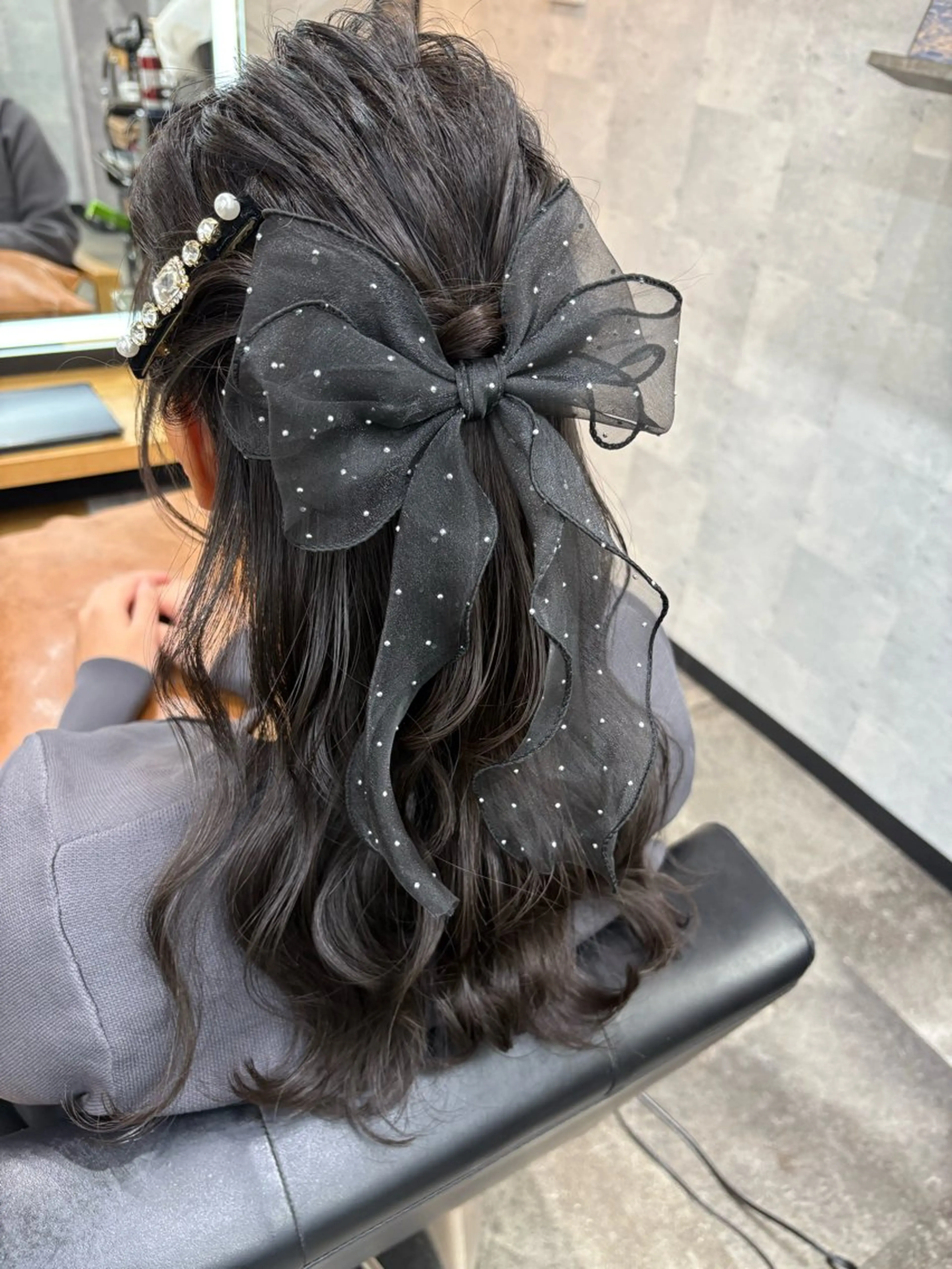 ロング ヘアアレンジ ハーフアップ ヘアセット SHANTi 飯塚 ヘアセット/髪質改善のヘアスタイル