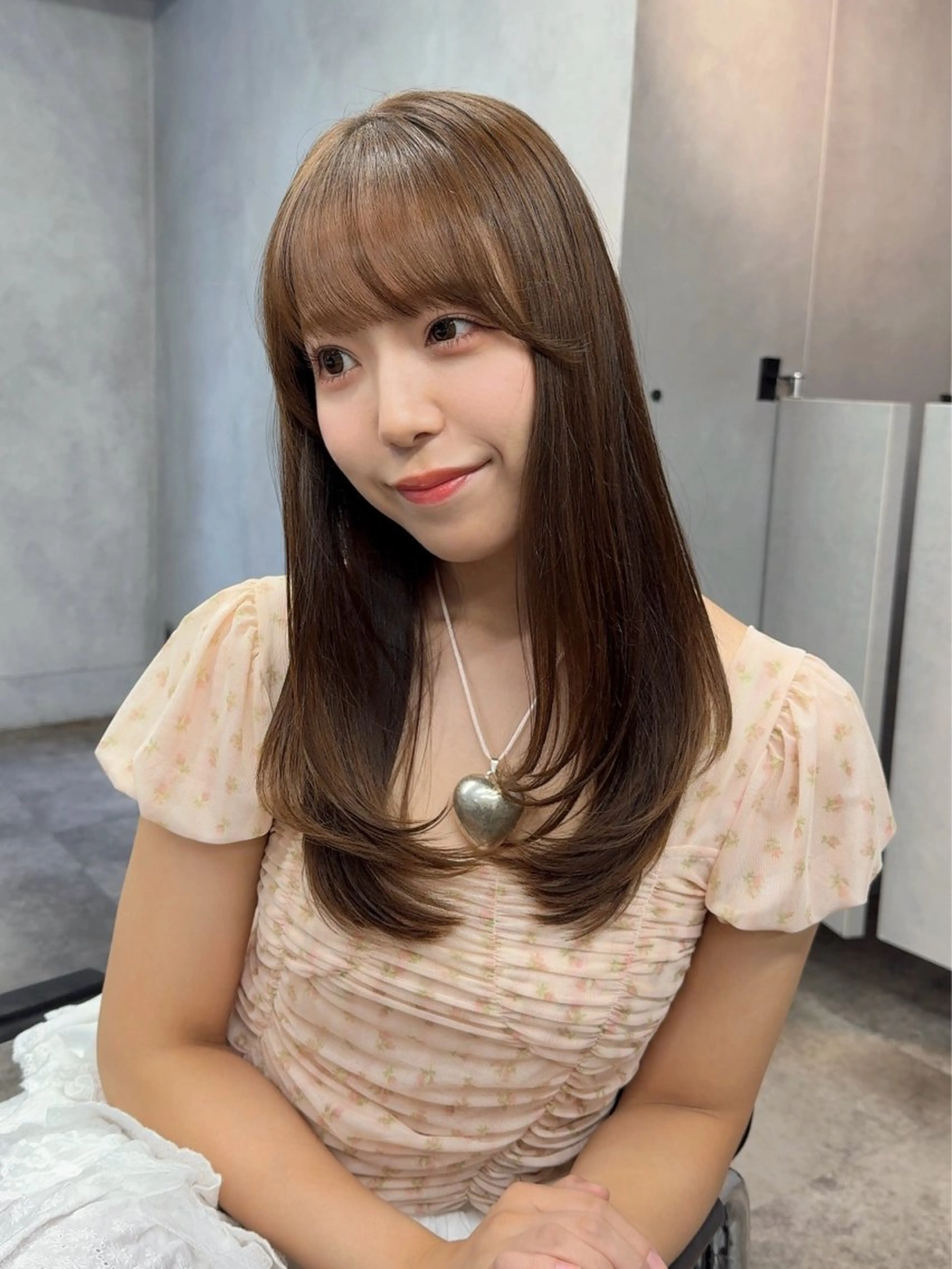 セミロング ヘアカラー トリートメント 髪質改善/艶髪 MINAMIのヘアスタイル