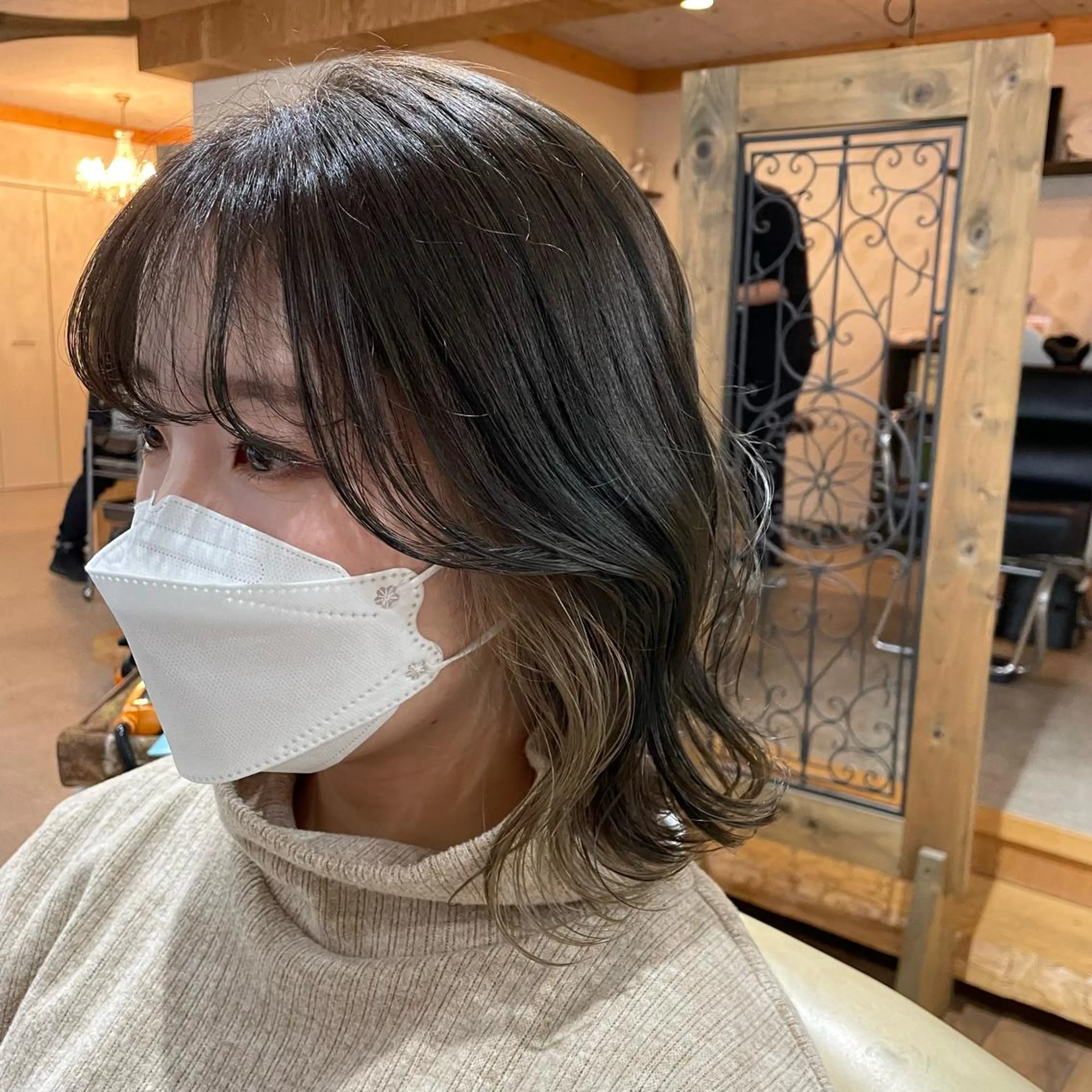 ミディアム カラー ヘアカラー トリートメント 🌼RIKA🌼レデ ィース専門💖のヘアスタイル