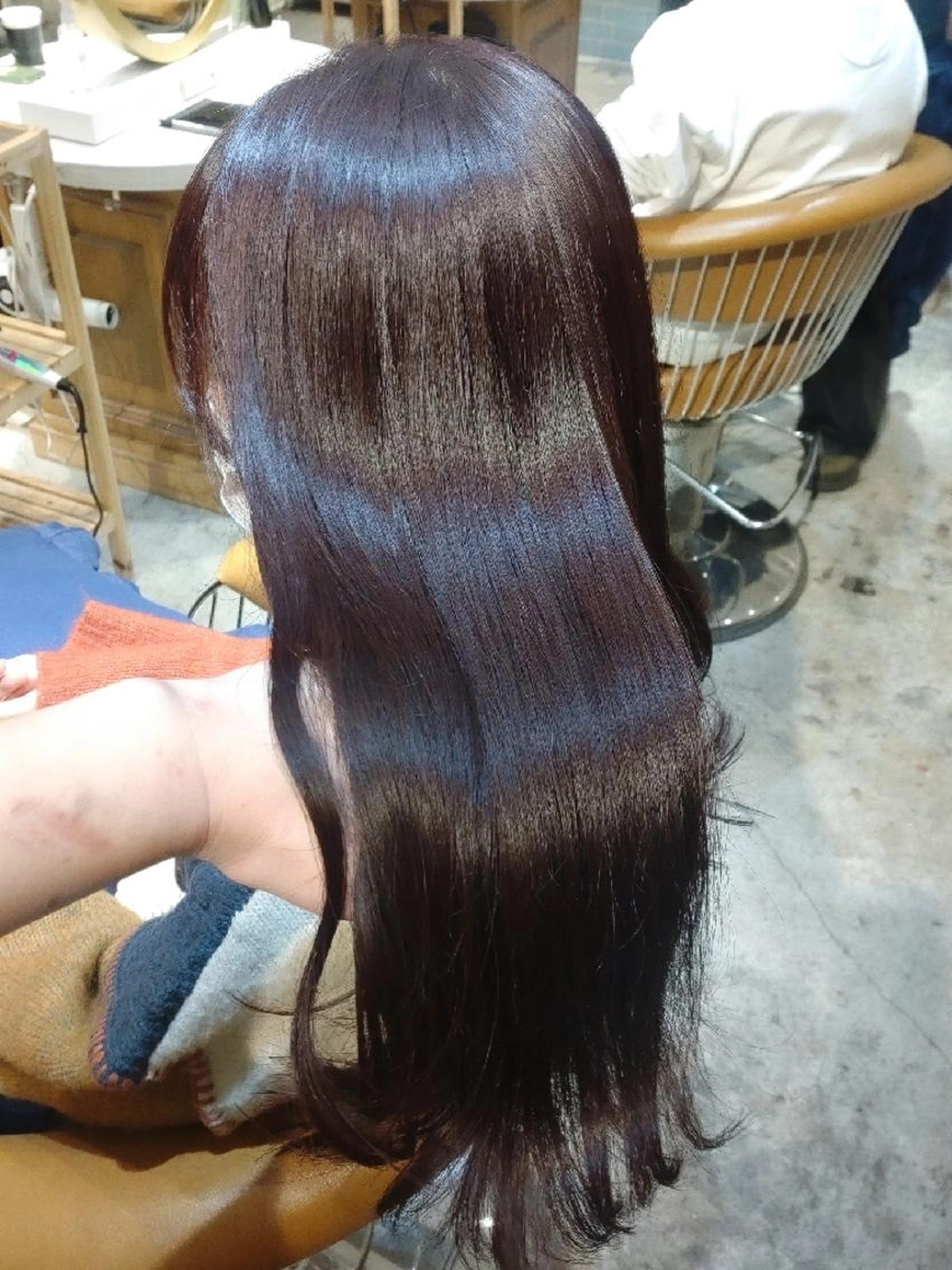 💎おすすめダメージレスカラー💎イノアオイルカラー+超音波アイロントリートメント+カットの写真