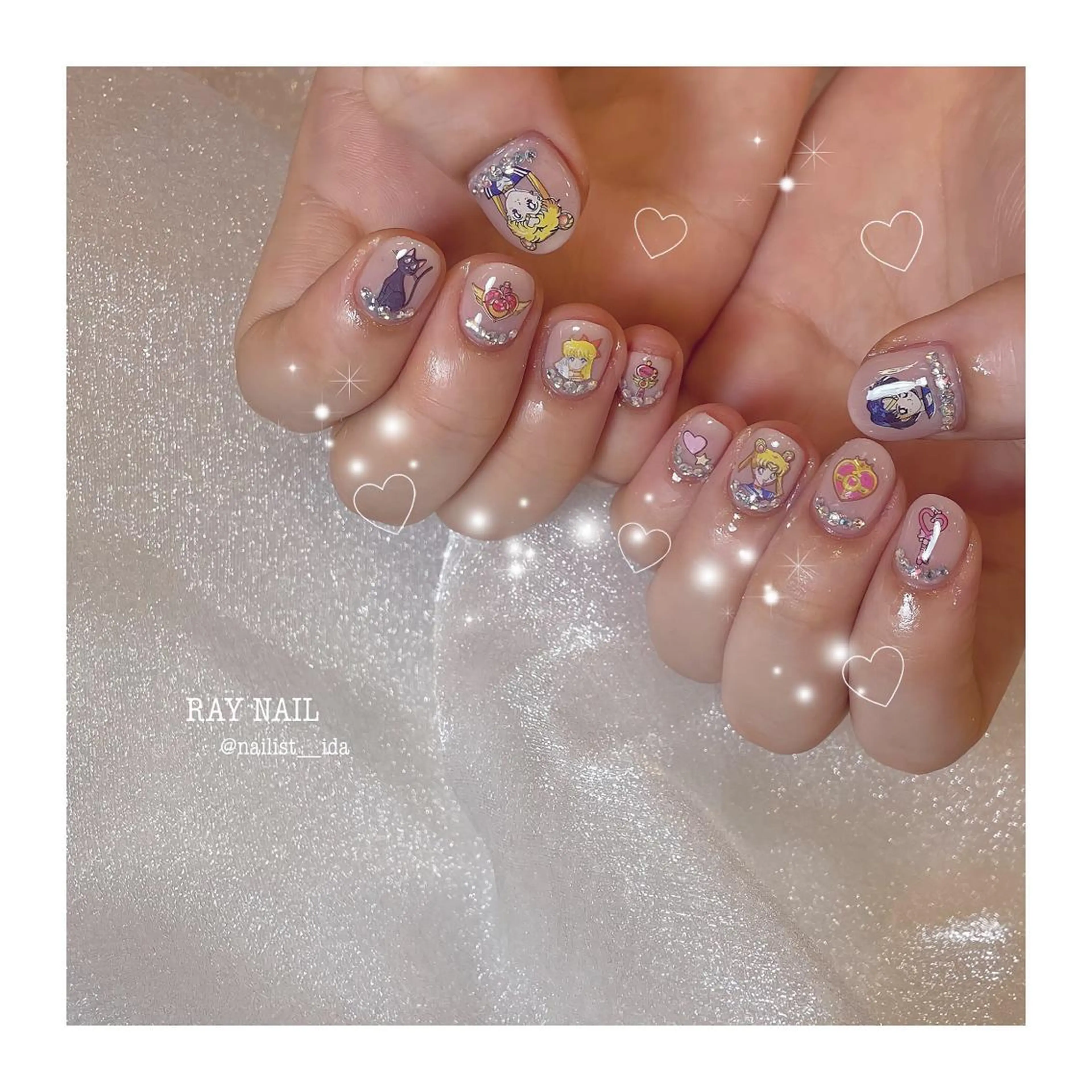 ネイル 持ち込み Arowa 伊田のネイルデザイン