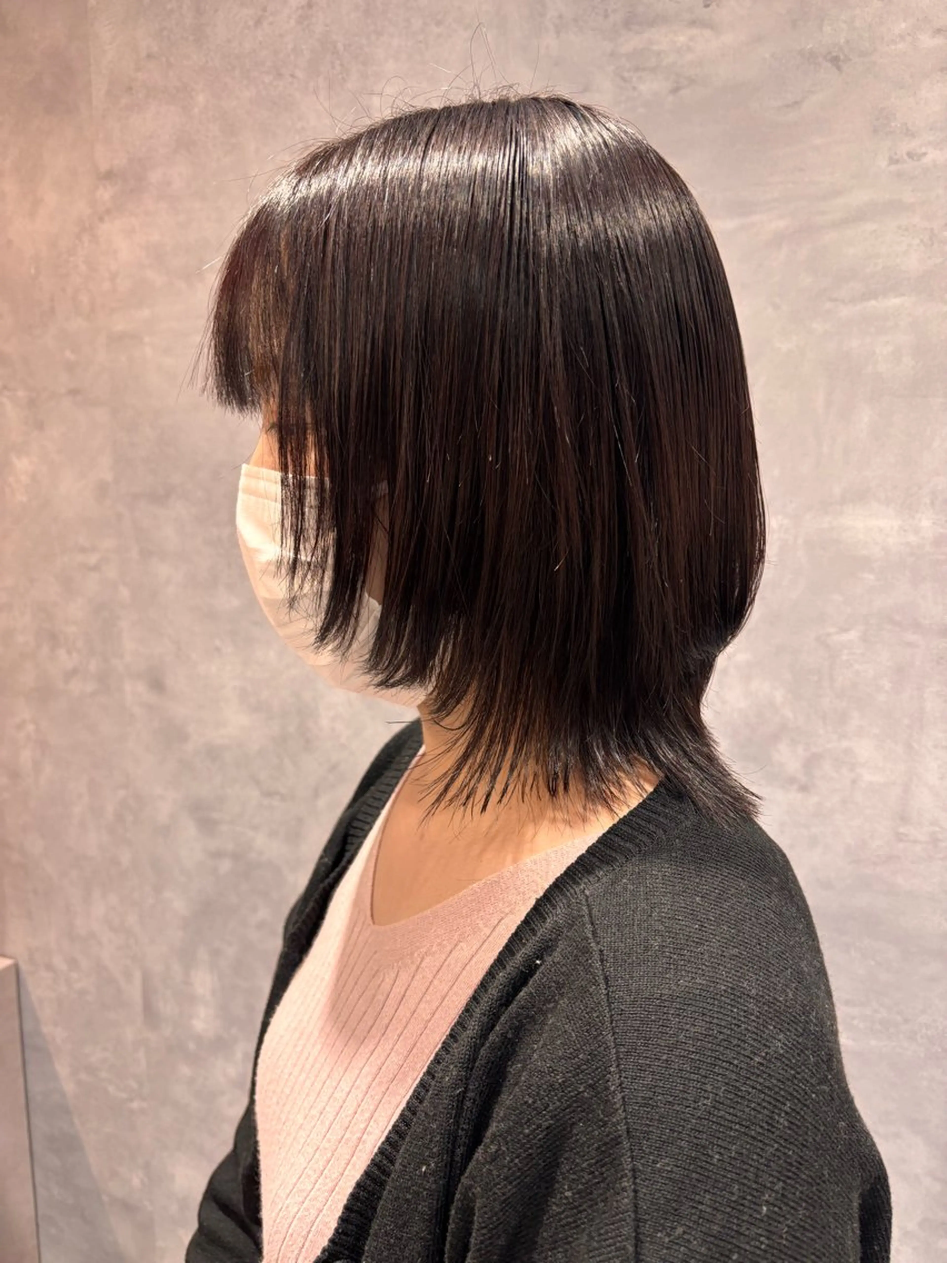 ミディアム カット ヘアカラー トリートメント 中田 沙希 ♡レイヤーカットのヘアスタイル