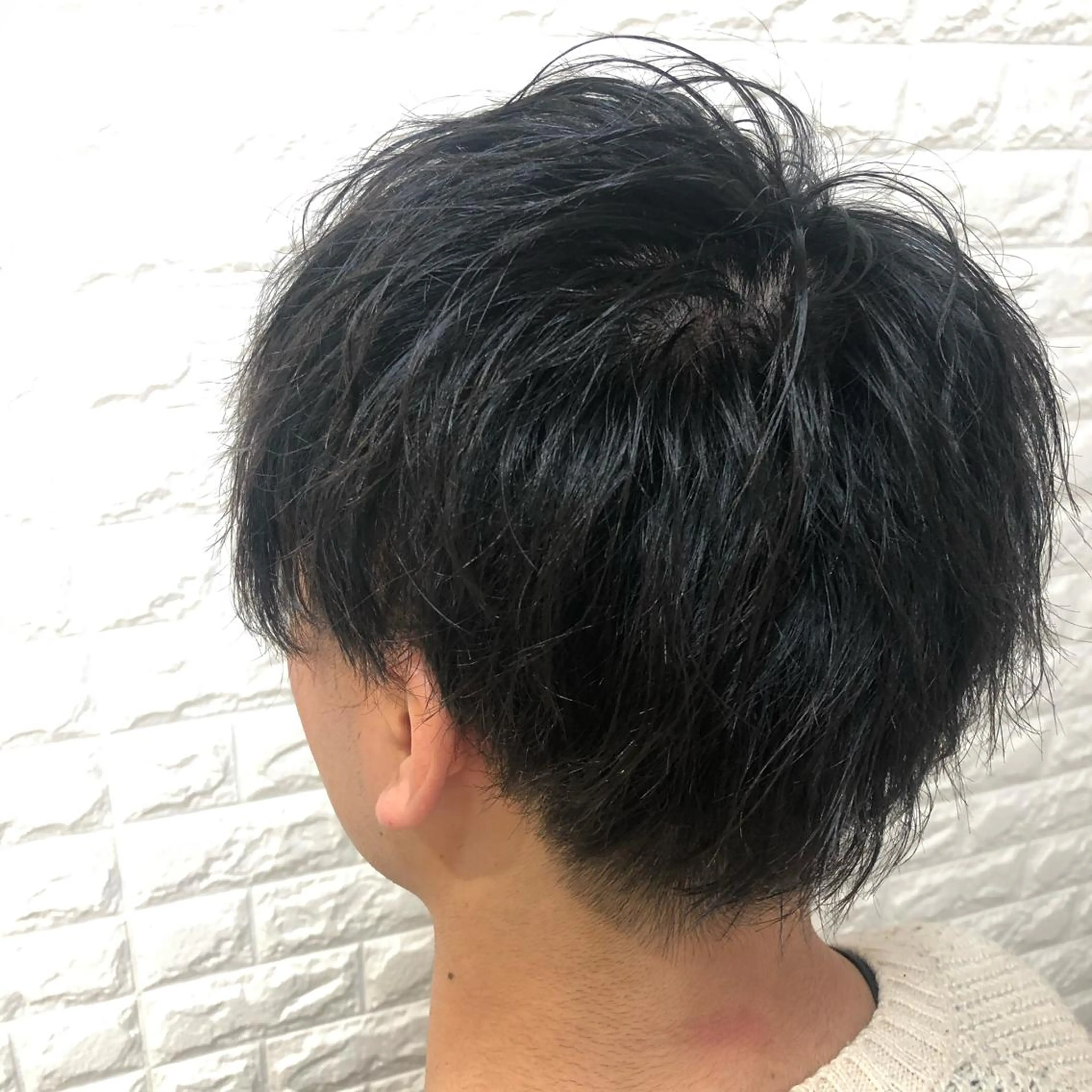 ショート パーマ メンズ カット パーマ 北脇 健治のヘアスタイル