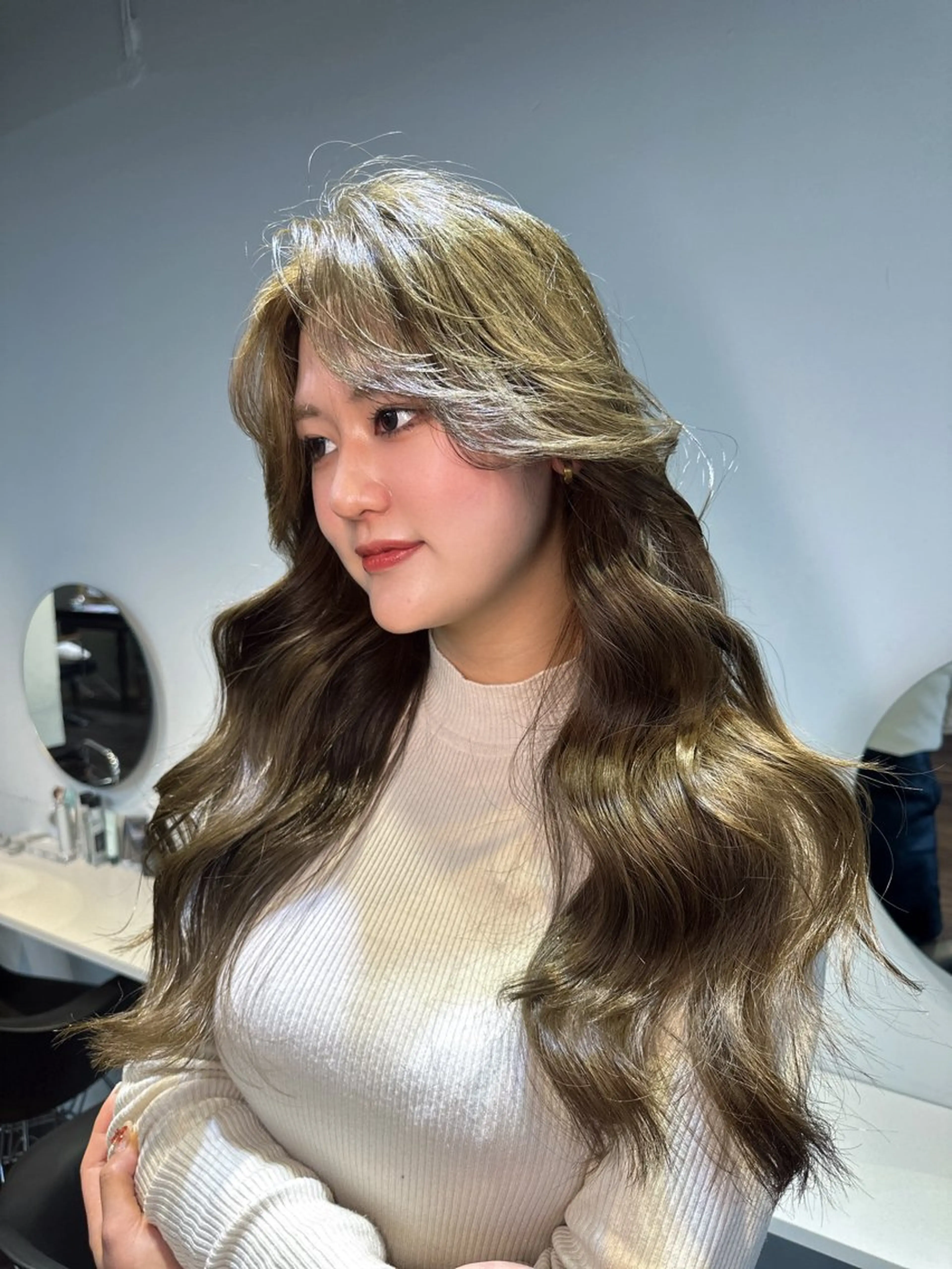 ロング カラー カット ヘアカラー トリートメント ワンホンヘア ケラチン/Kaitoのヘアスタイル