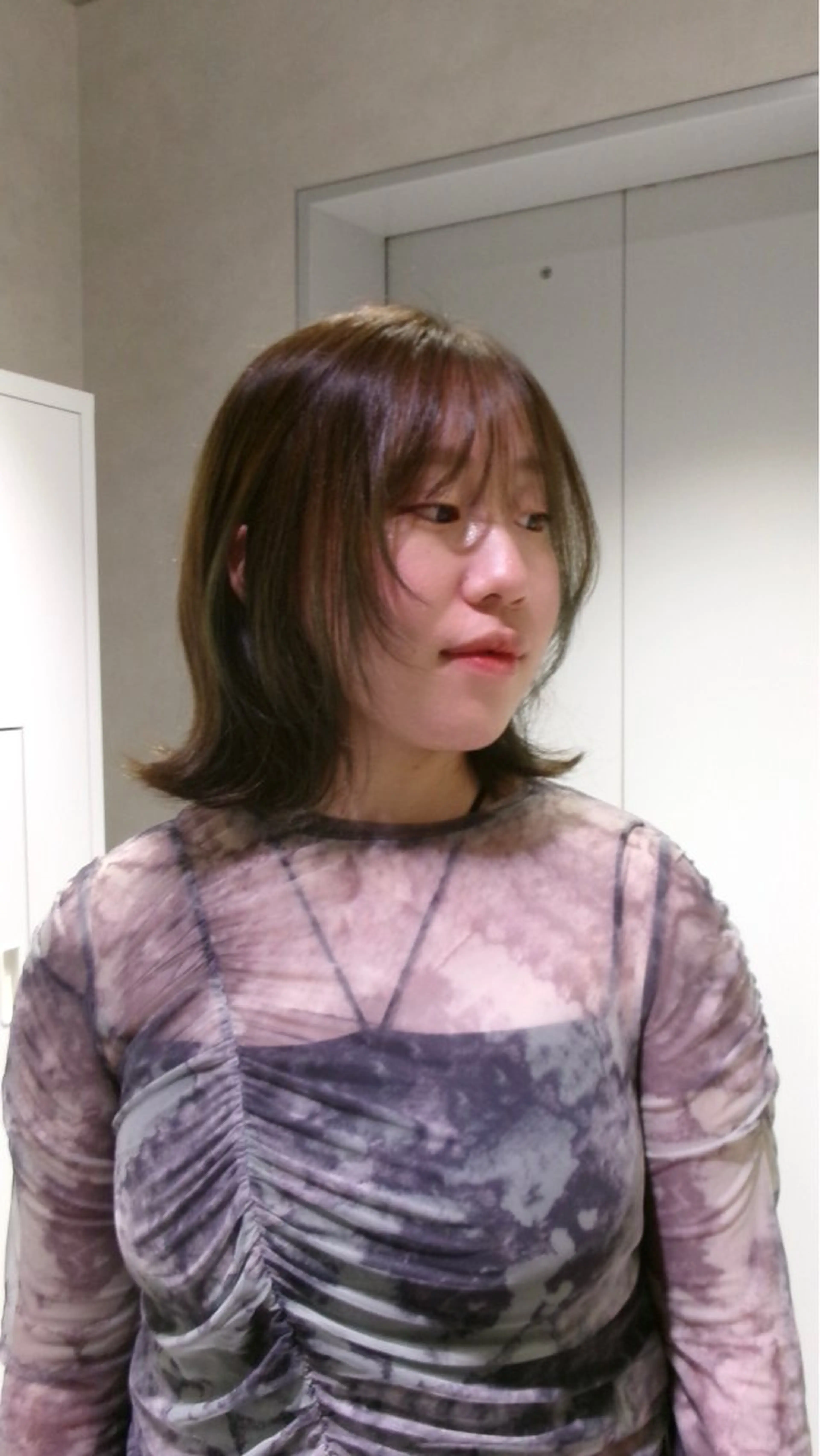 ミディアム カラー モデル募集中/西梅田 naruka🍏のヘアスタイル