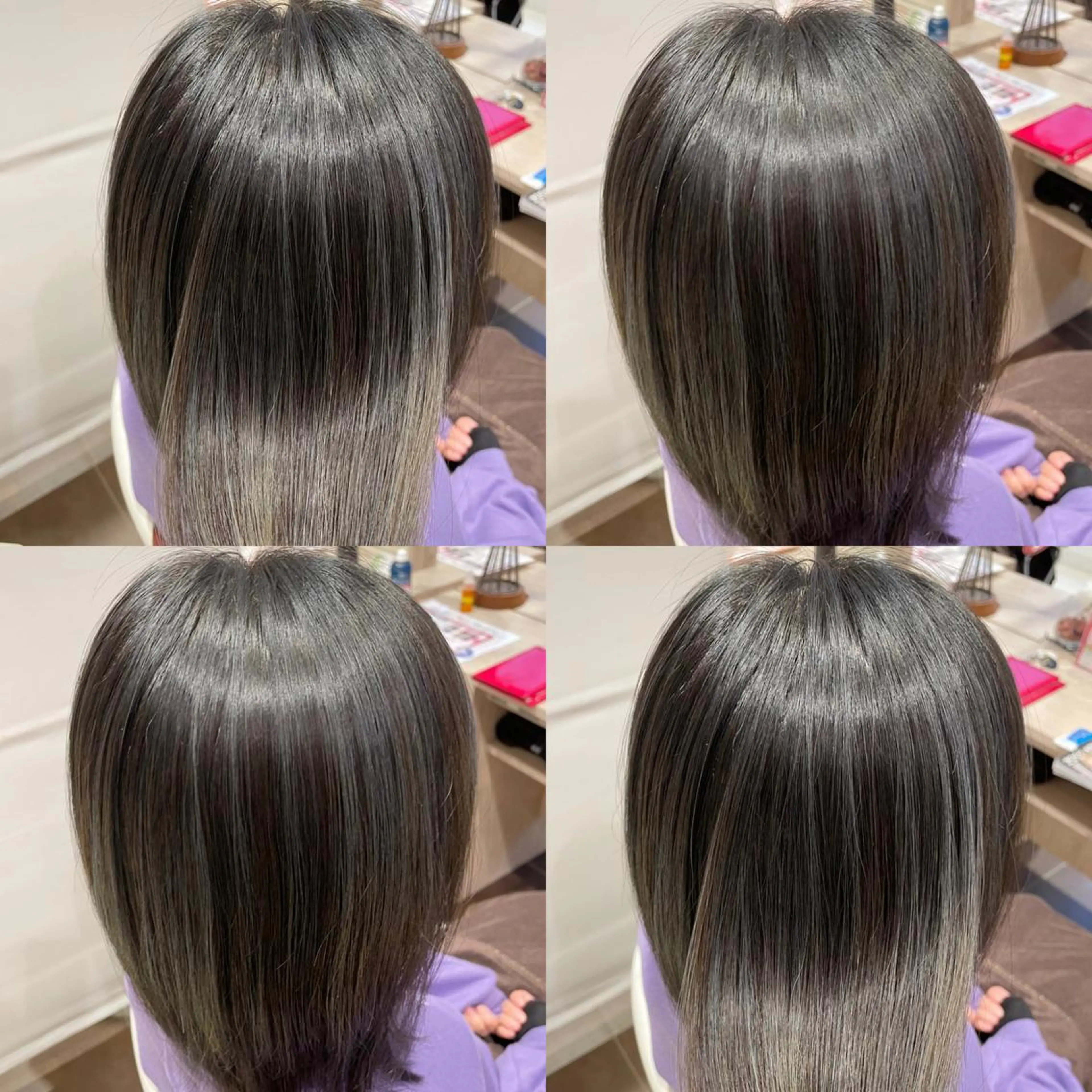 カラー アッシュ ハイライトカラー 山田 由貴のヘアスタイル