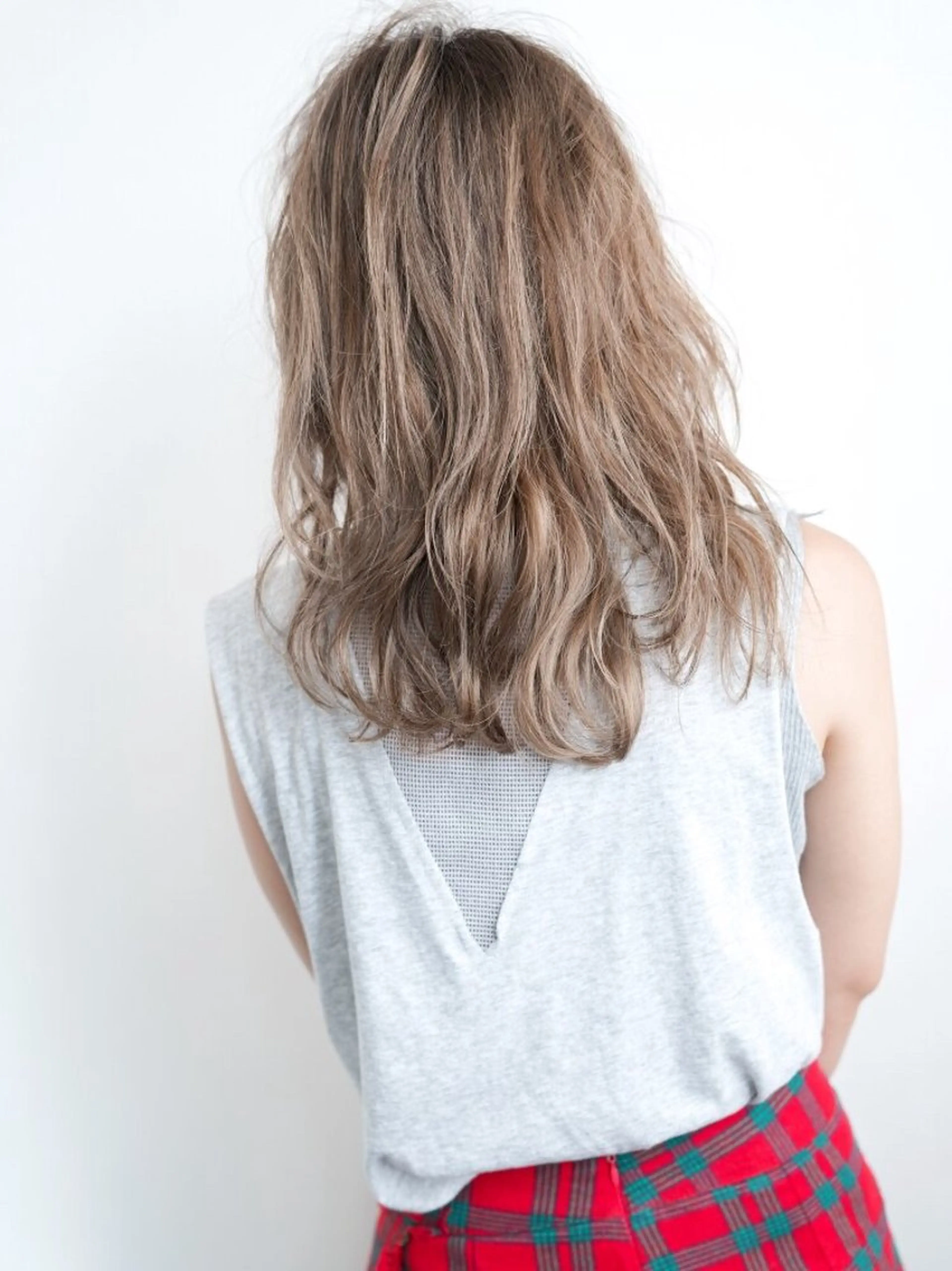 ミディアム カラー パーマ トリートメント HIRO✂️カットと カラーと縮毛矯正✂️のヘアスタイル