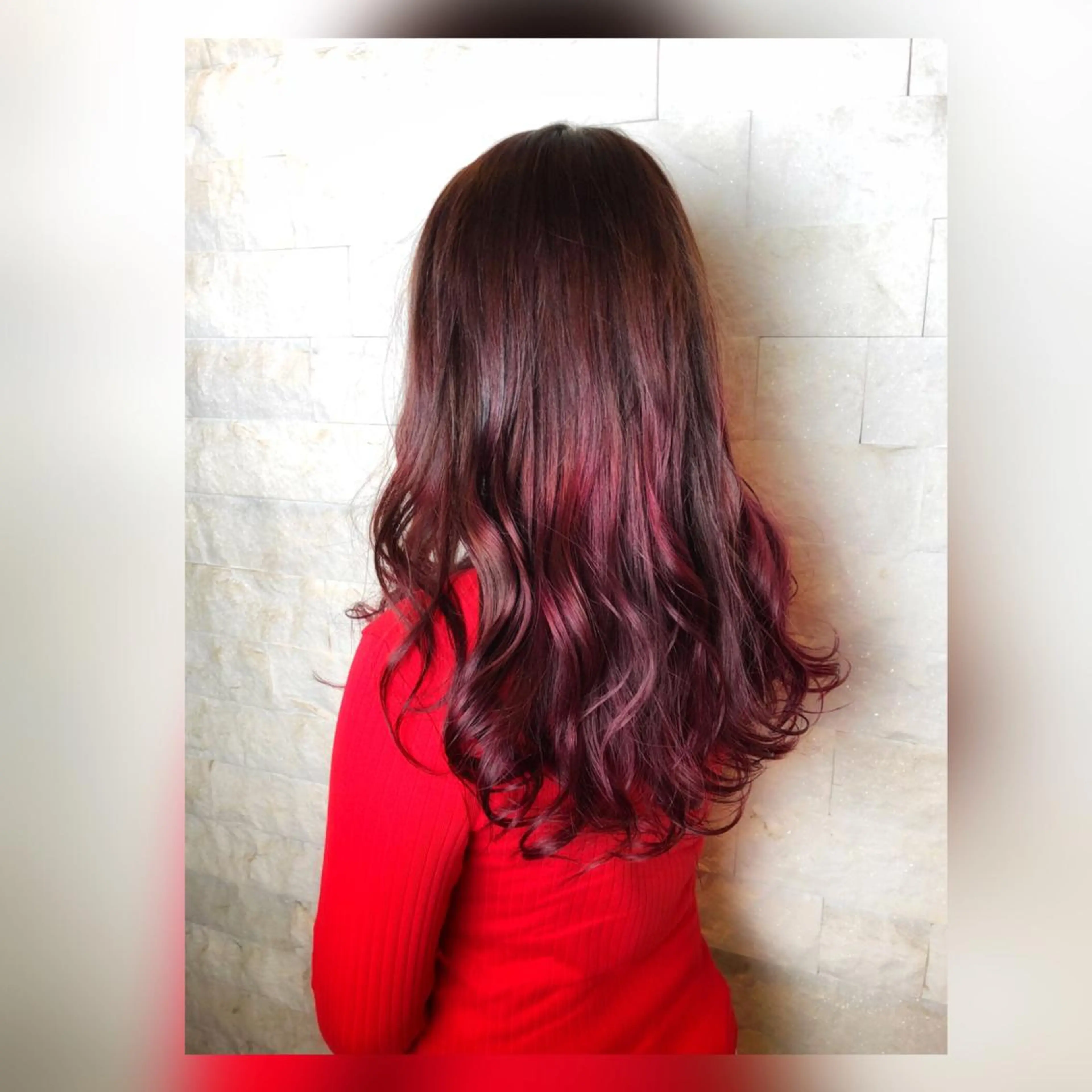 ミディアム カラー 圧倒的美髪ストレート ツダケイタロウのヘアスタイル