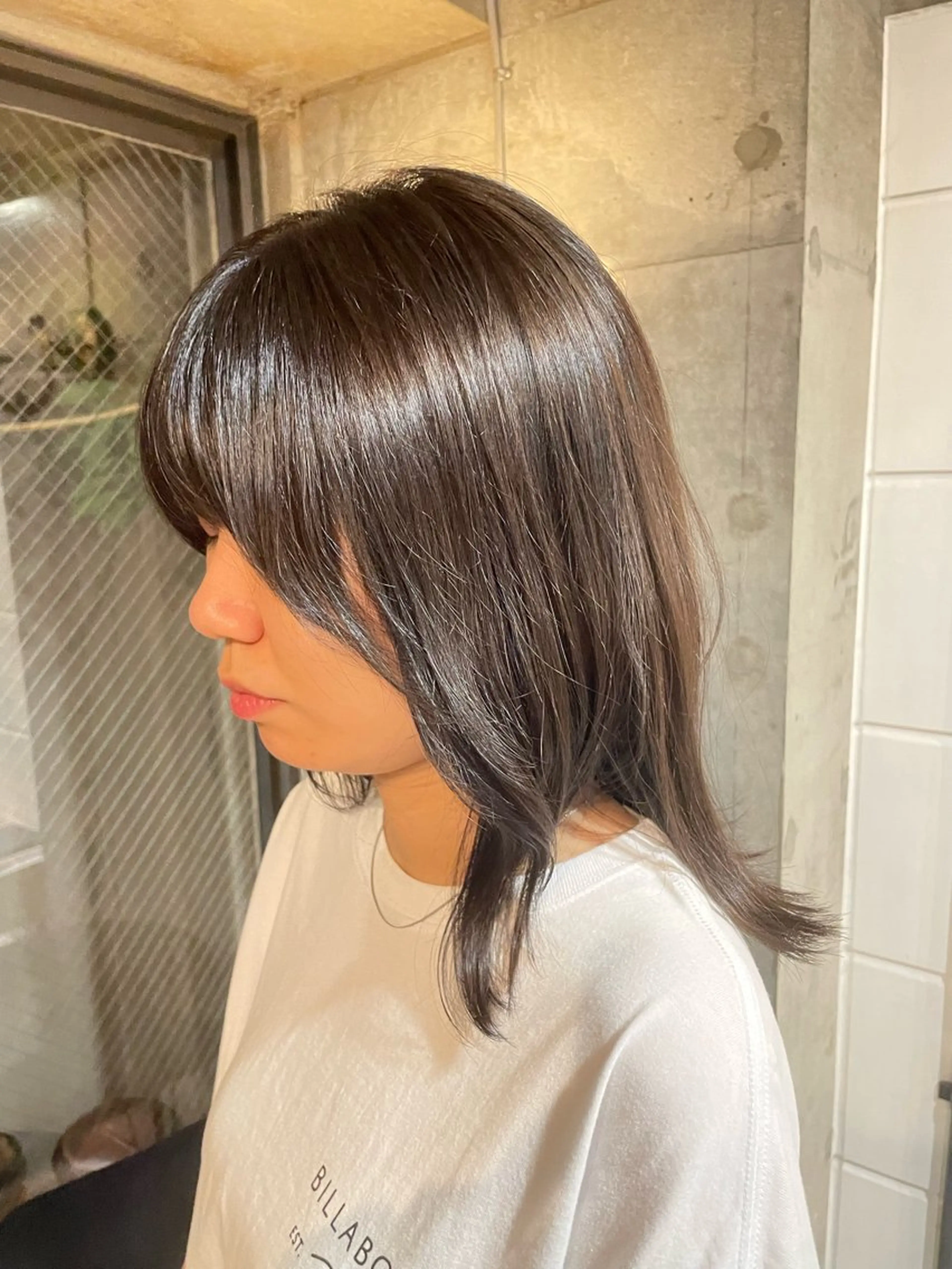 ミディアム カラー 透明感カラー 【お洒落パーマ】 Elme　肥塚康汰郎のヘアスタイル