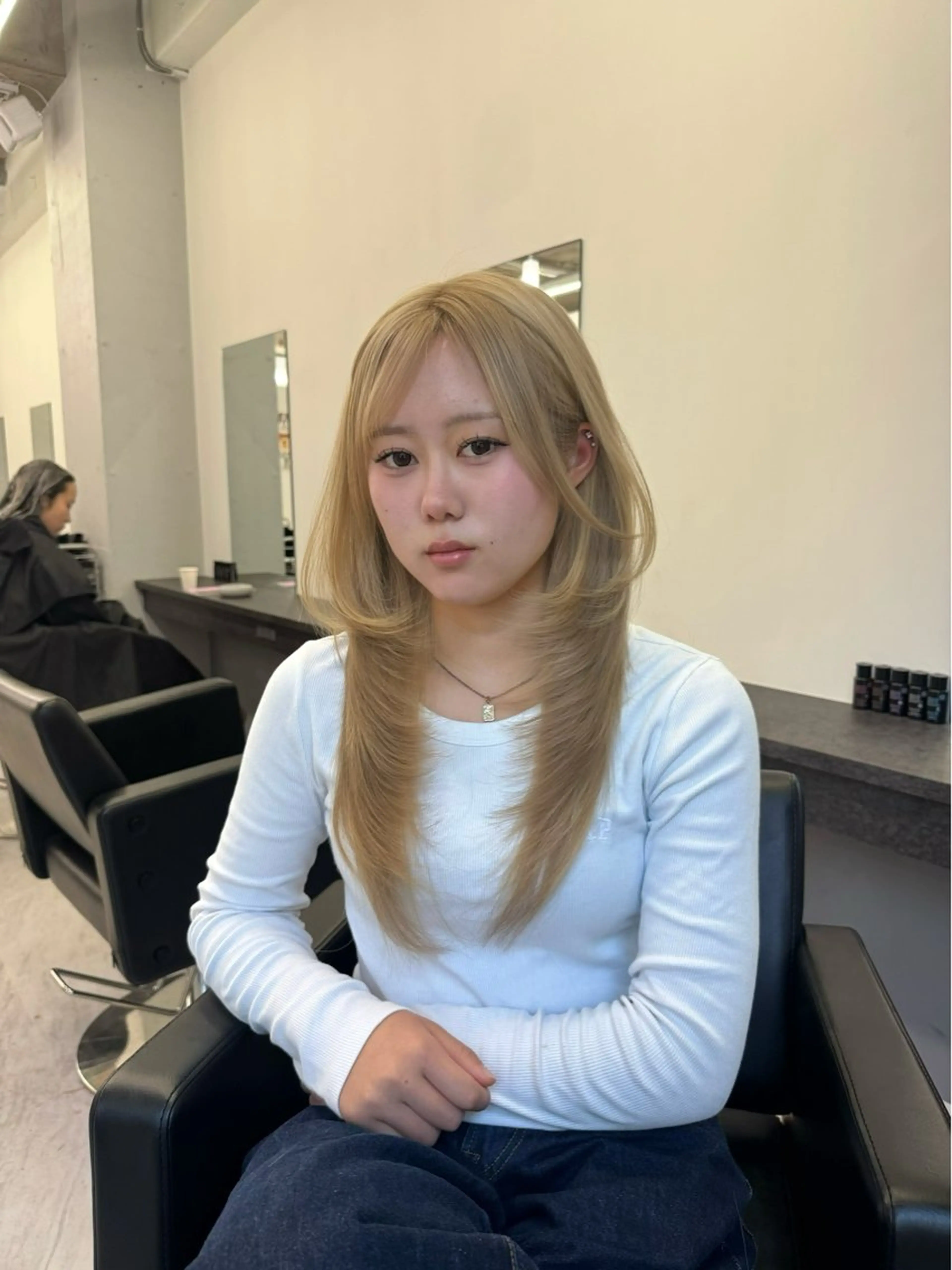 ロング ハッシュカット カット ヘアカラー トリートメント レイヤー・ブリーチ kiyotoshiのヘアスタイル