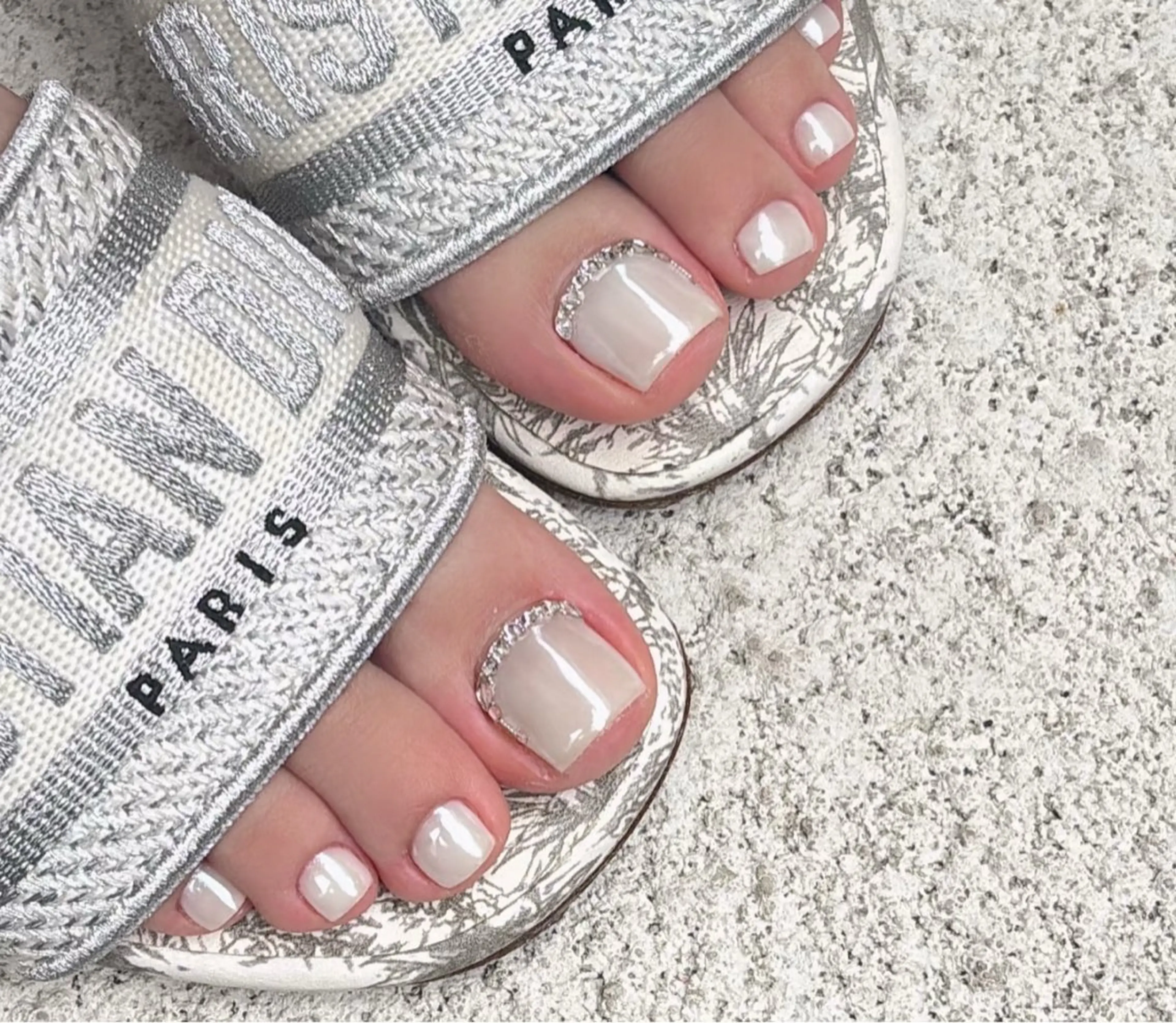 ネイル アートネイル オーロラネイル チークネイル フレンチネイル ガラスフレンチ ハンドネイル 🎀🎀YooLi Nail Salonのネイルデザイン