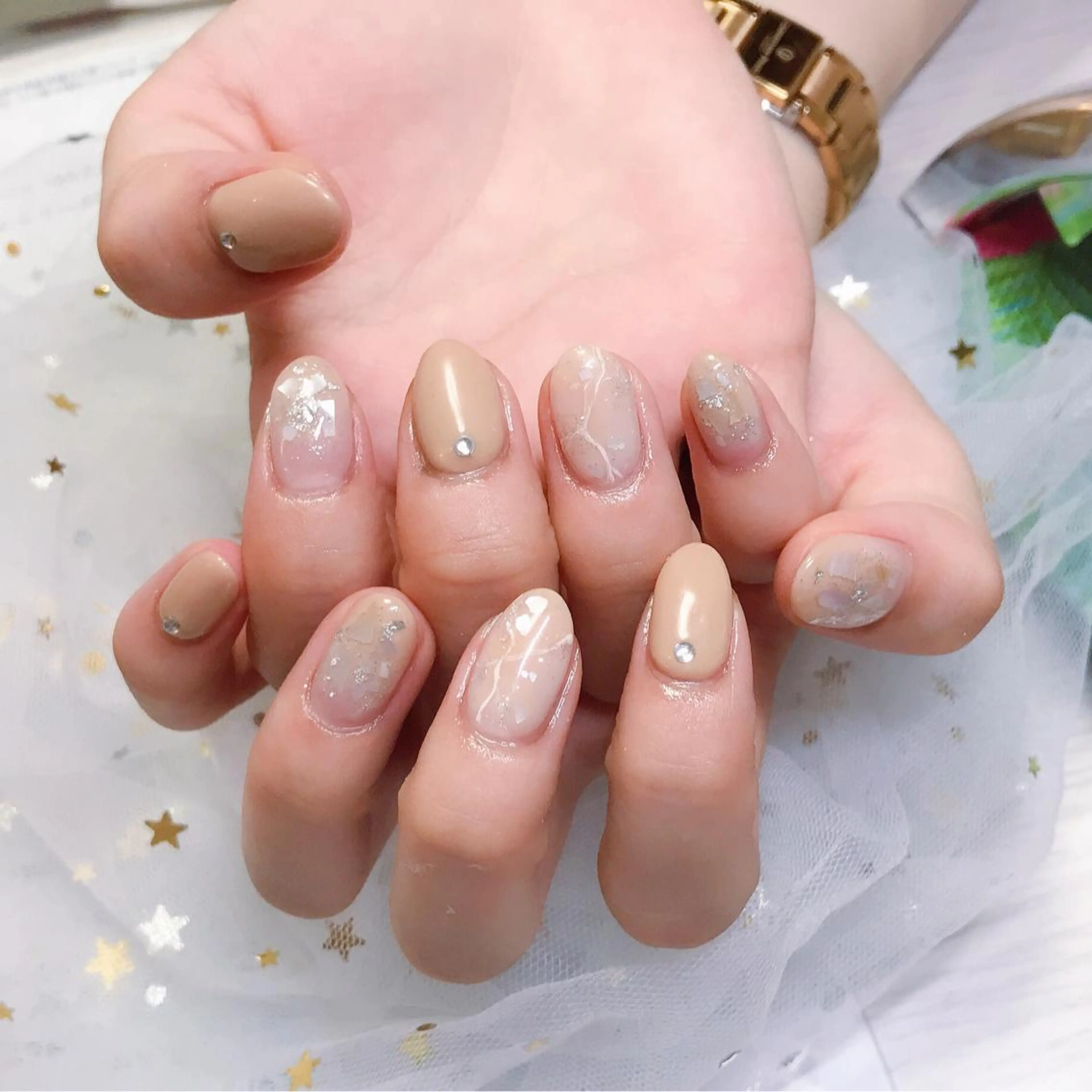 カラー ネイル Q Free nailsのネイルデザイン