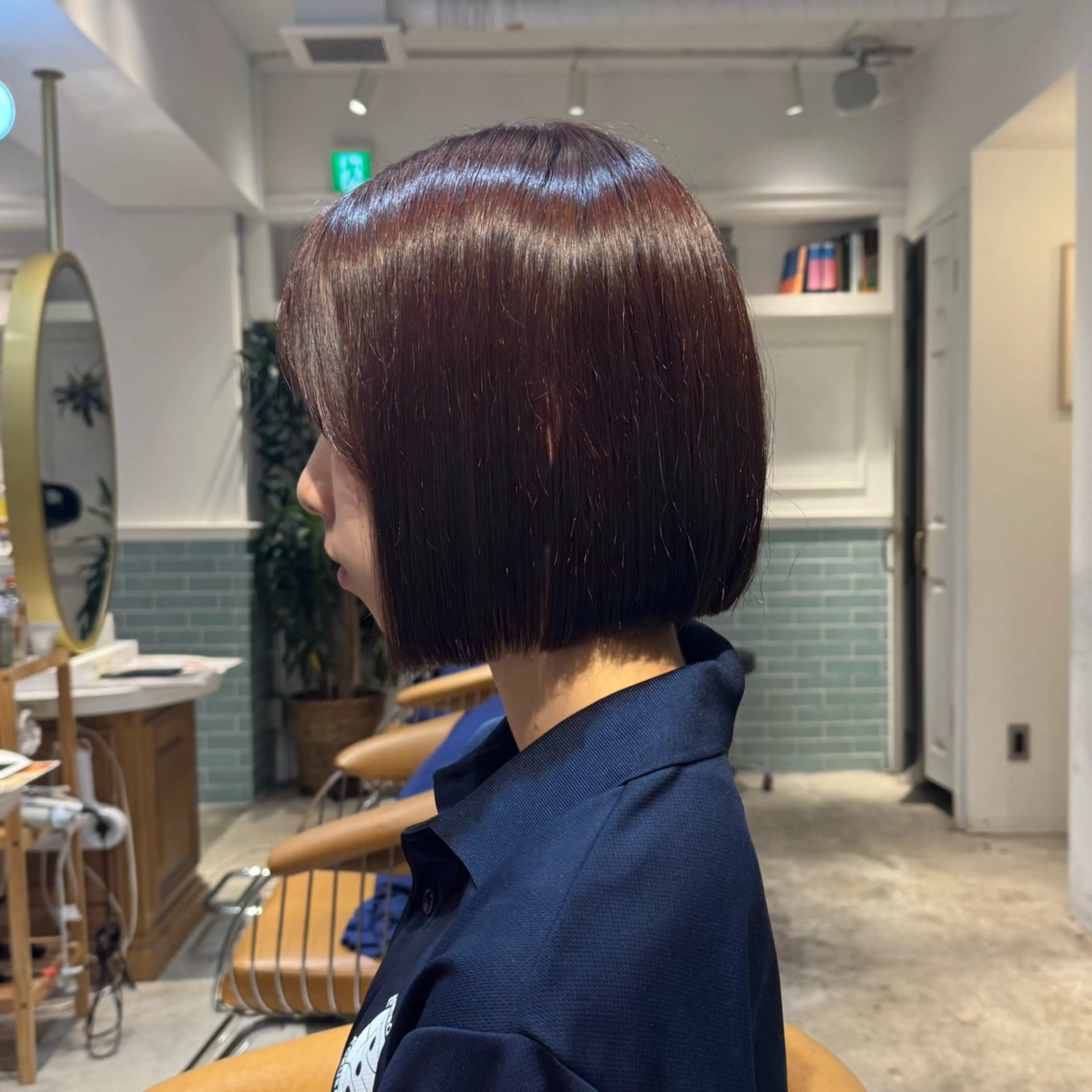 ミディアム ボブ 髪質改善 韓国風ヘア 縮毛矯正 髪質改善/ボブ /韓国/erikoのヘアスタイル