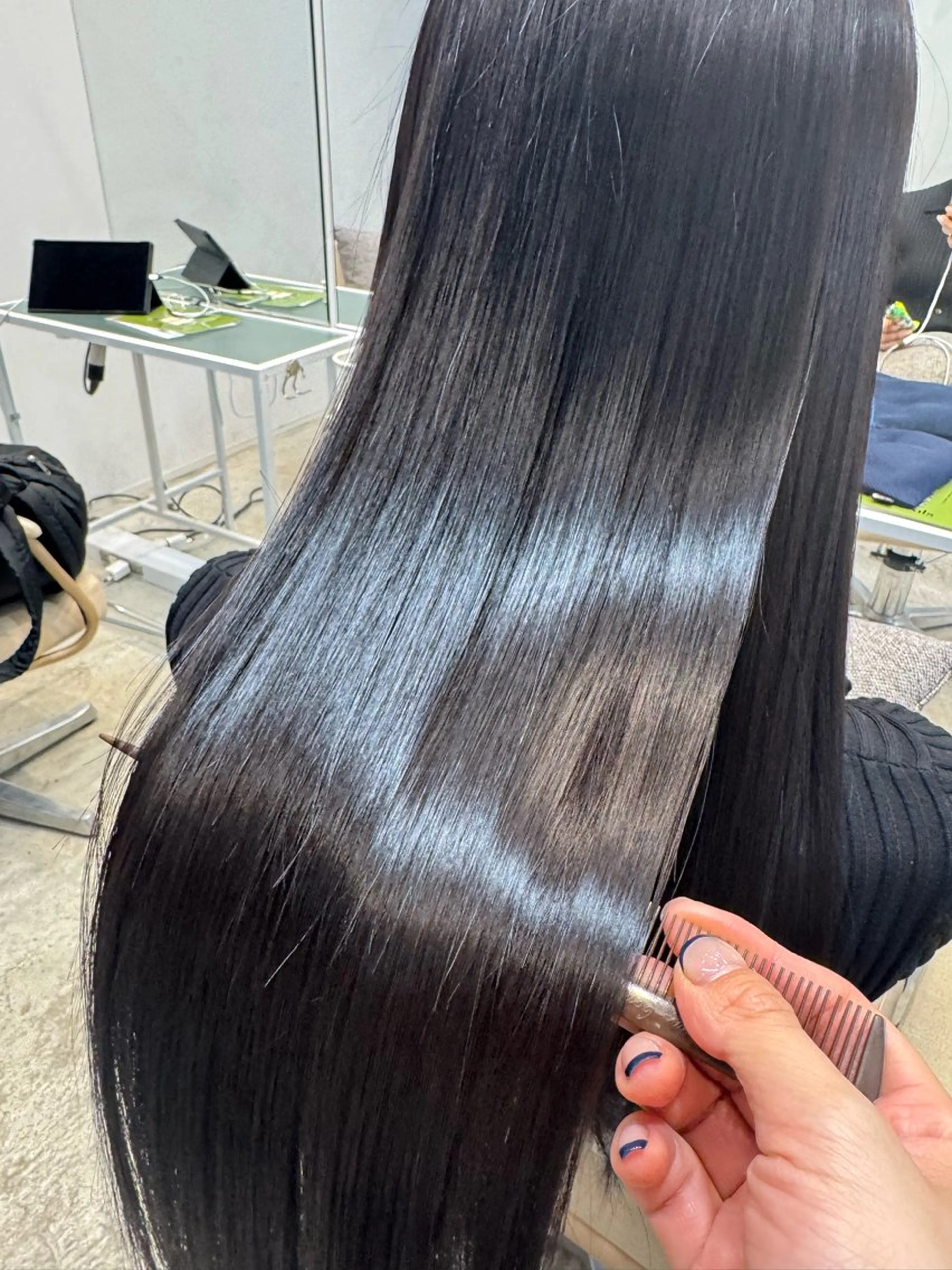 ロング 髪質改善 トリートメント Ence 銀座所属・植木 まりなのヘアスタイル