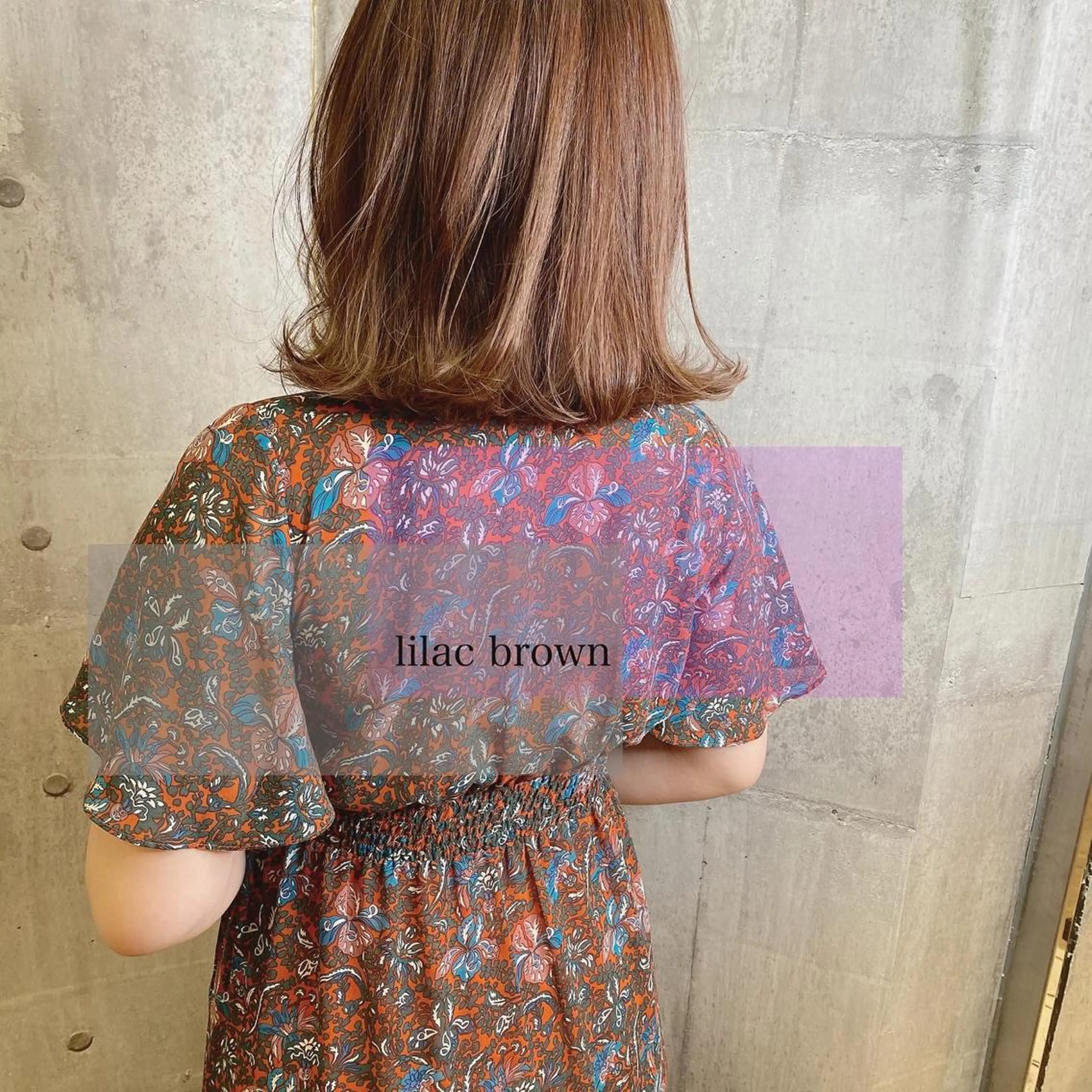 ミディアム カラー ブラウンカラー カット ヘアカラー トリートメント 髪質改善ｶﾗｰ ｹｱﾌﾞﾘｰﾁ/ﾀﾑのヘアスタイル