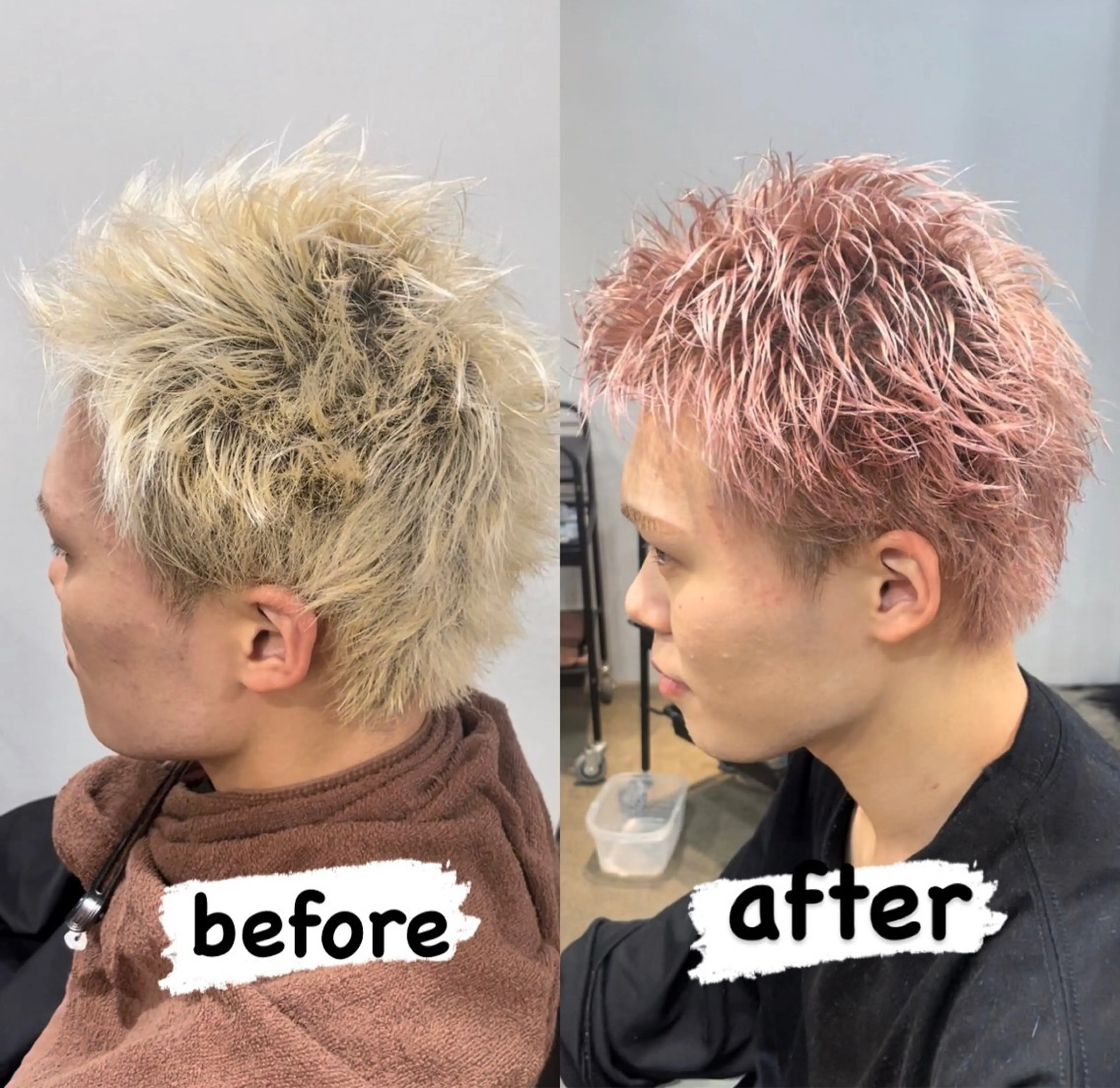 カラー メンズ ダブルカラー ヘアカラー ✂渋谷メンズ特化 まさとのヘアスタイル