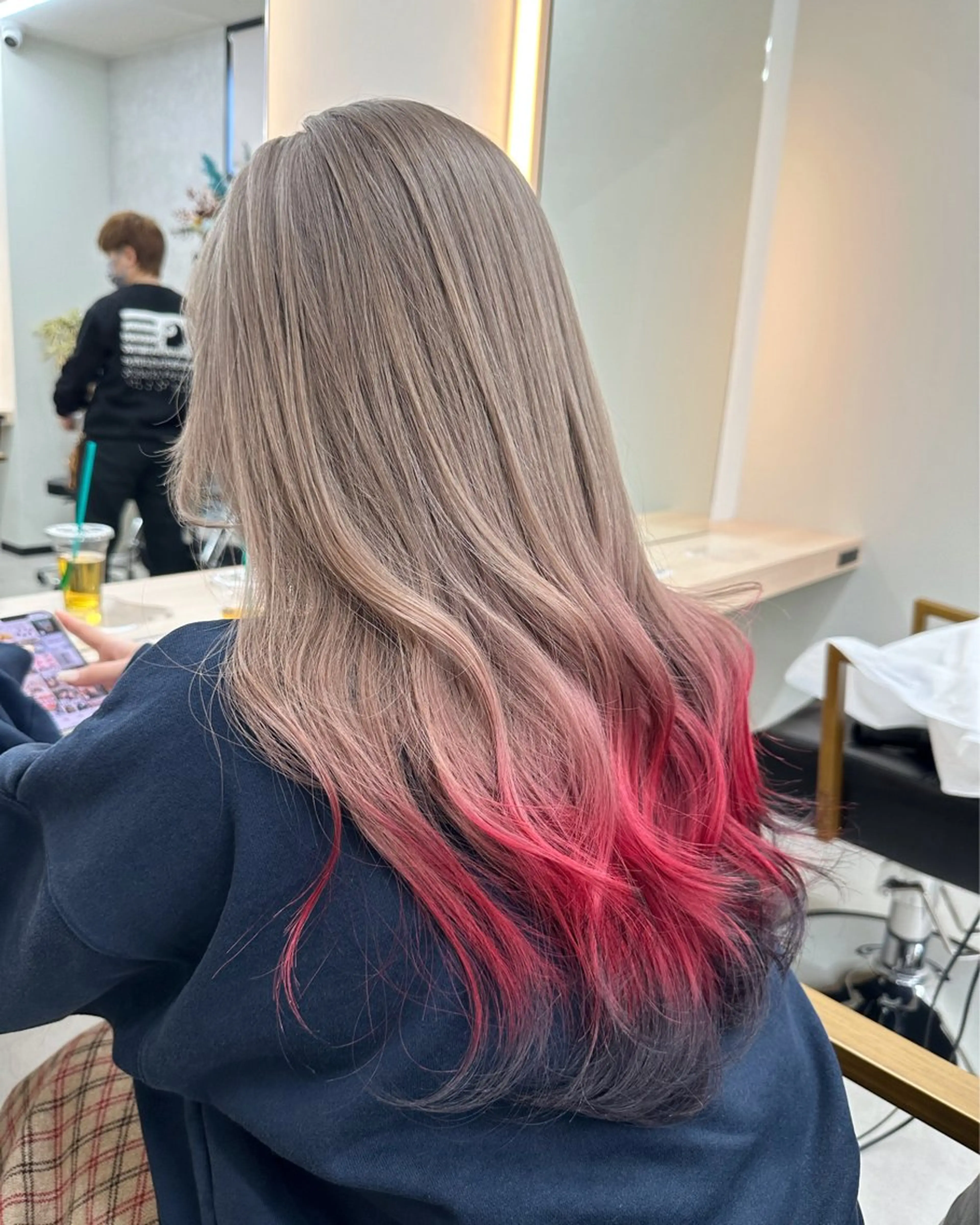 ロング カラー カット ヘアカラー トリートメント 𝐑𝐲𝐮𝐤𝐢 【店長】ALEAPのヘアスタイル