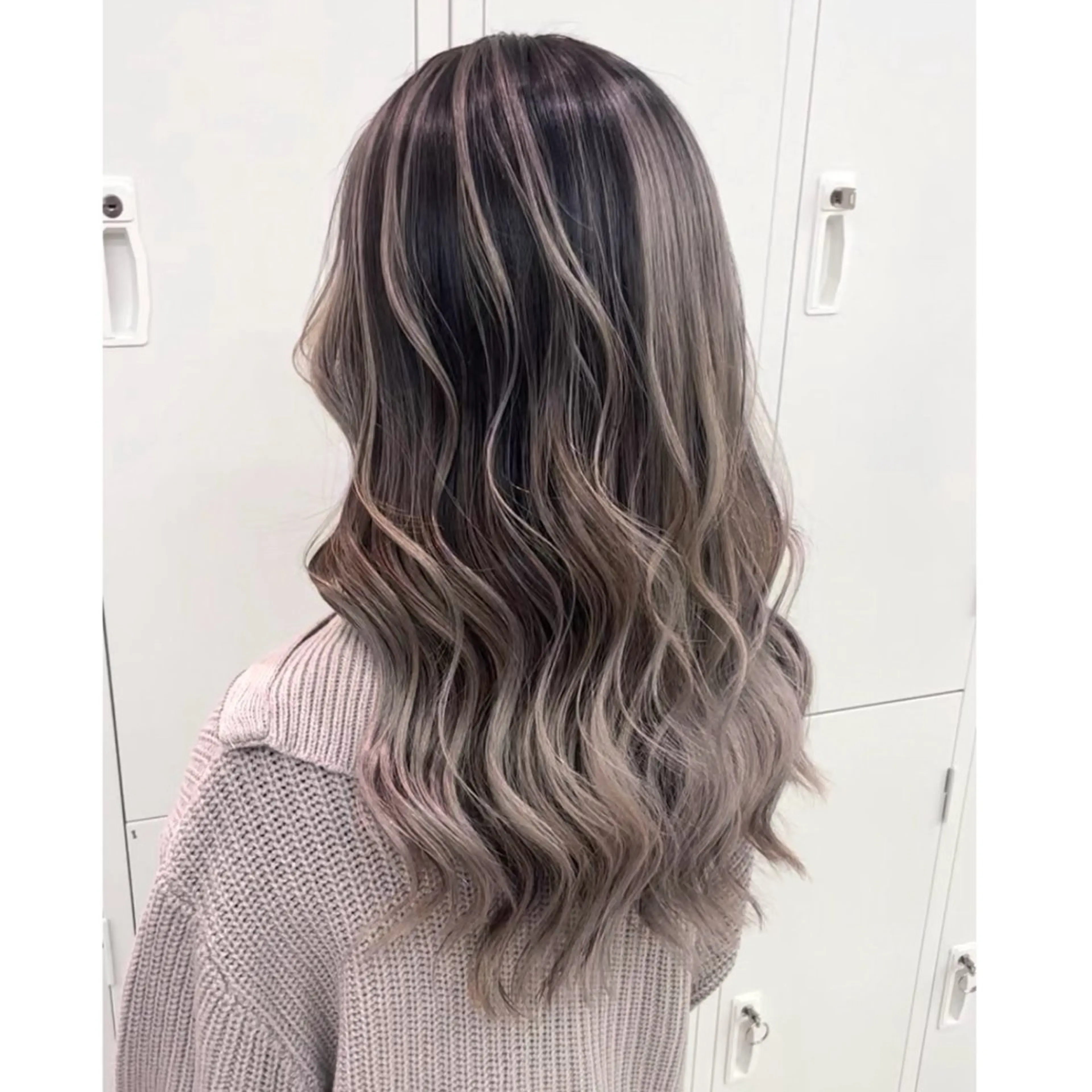 ロング カラー カット ヘアカラー トリートメント 奥山義進/大宮 /ダブルカラーのヘアスタイル