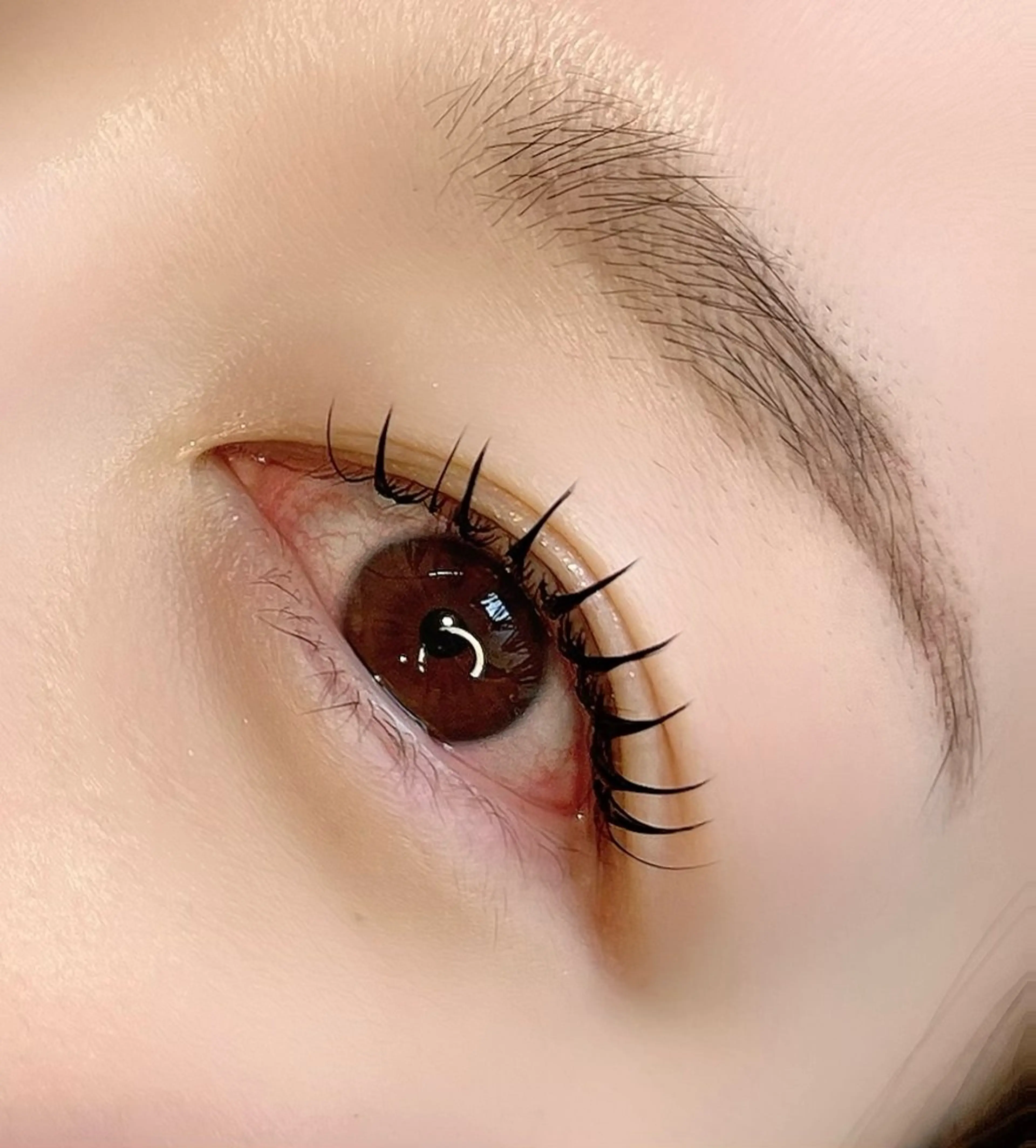 🌟フラットラッシュ100本🌟アイシャンプーorオフ込み🌟カラー変更OK🙆‍♀️の写真