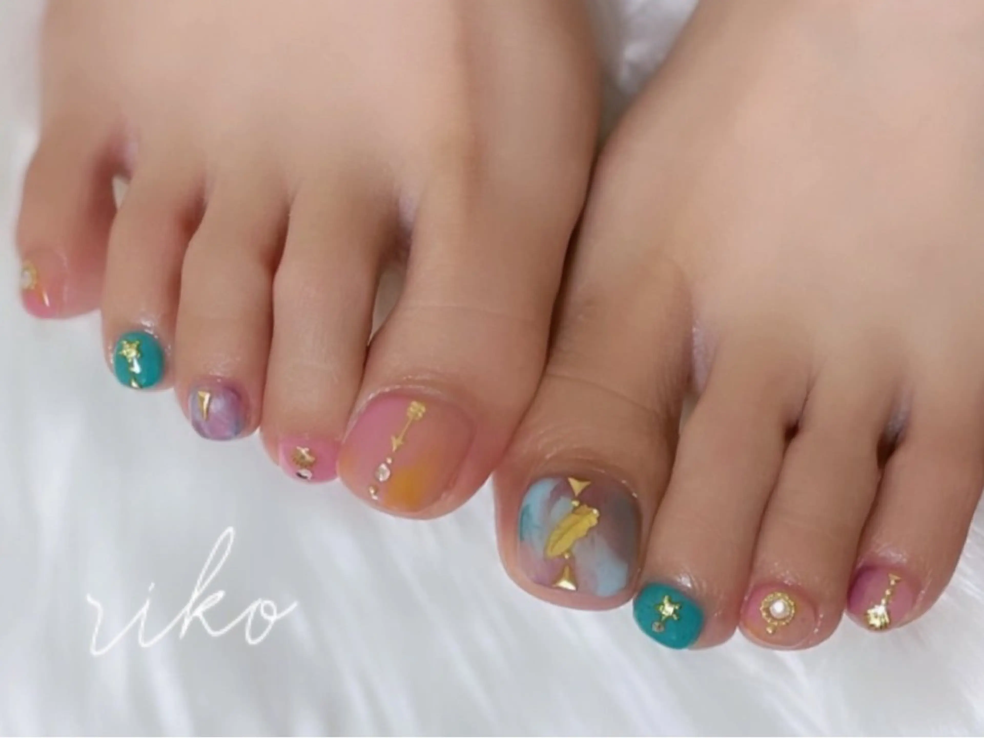 ネイル フットネイル riko nailのネイルデザイン