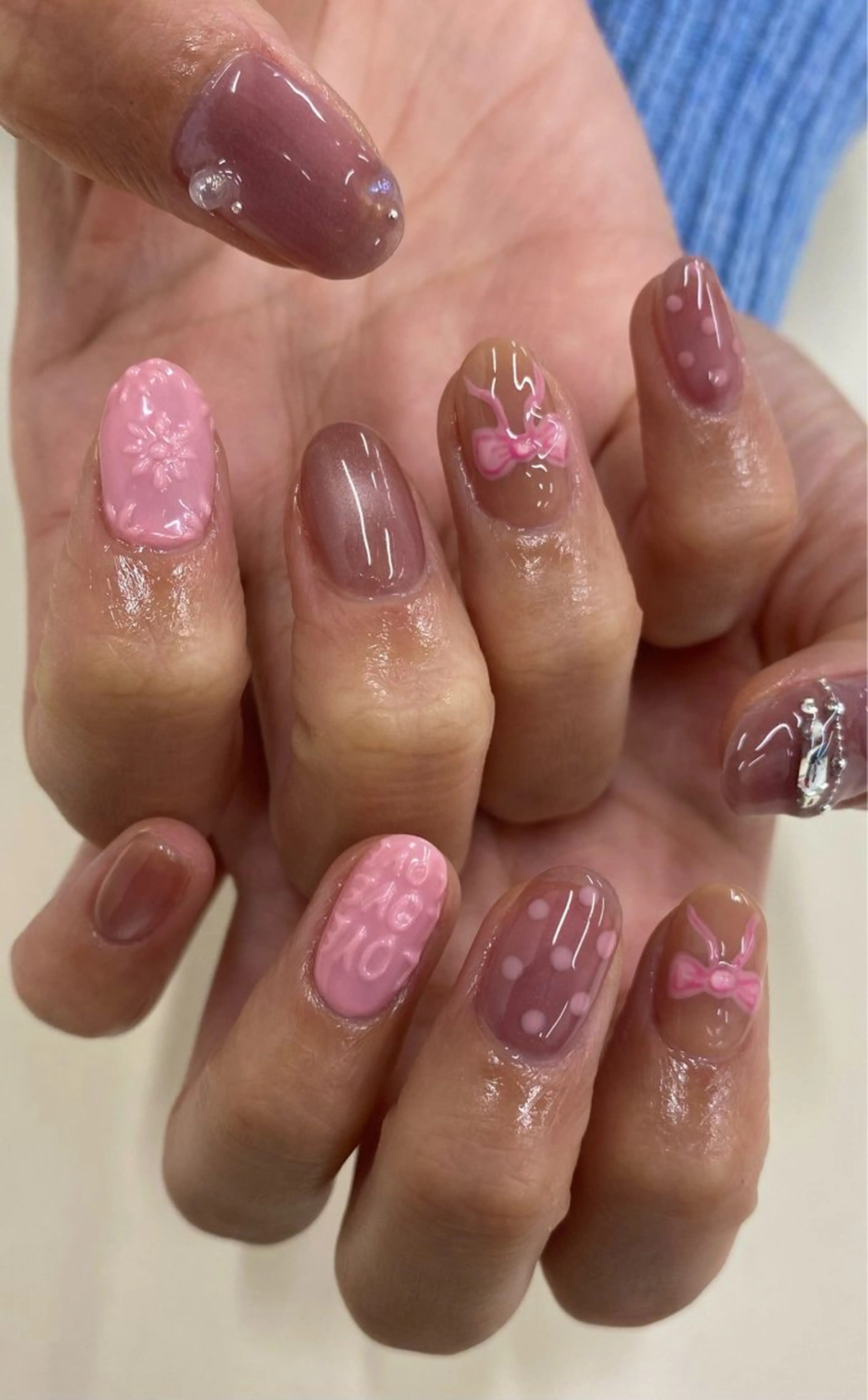 ネイル ピンク LAJITTO所属・LAJITTO ANJUのネイルデザイン